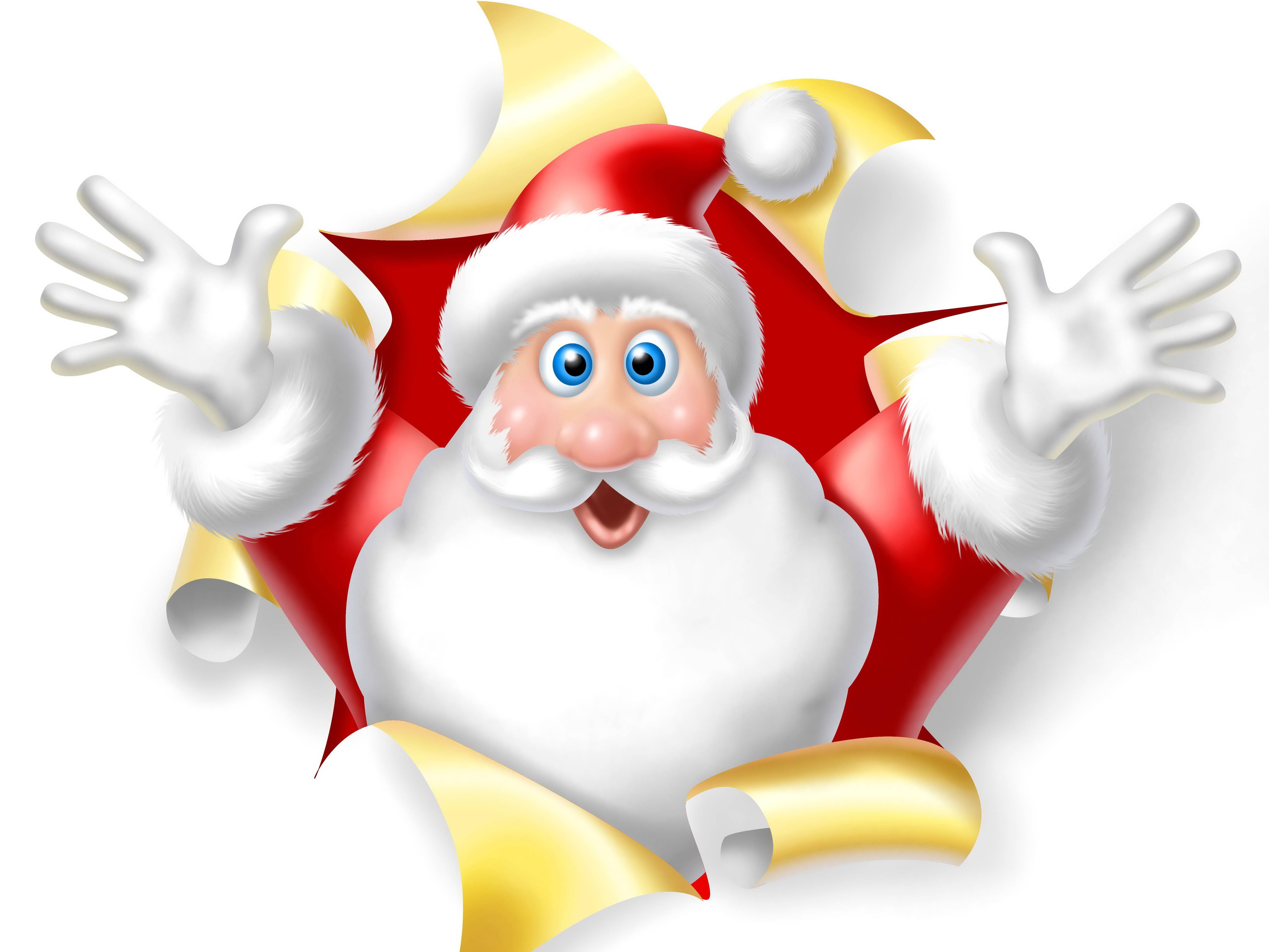 Babbo Natale che sfonda carta, 5800x4350 4K Ultra HD, Monitor 4K
