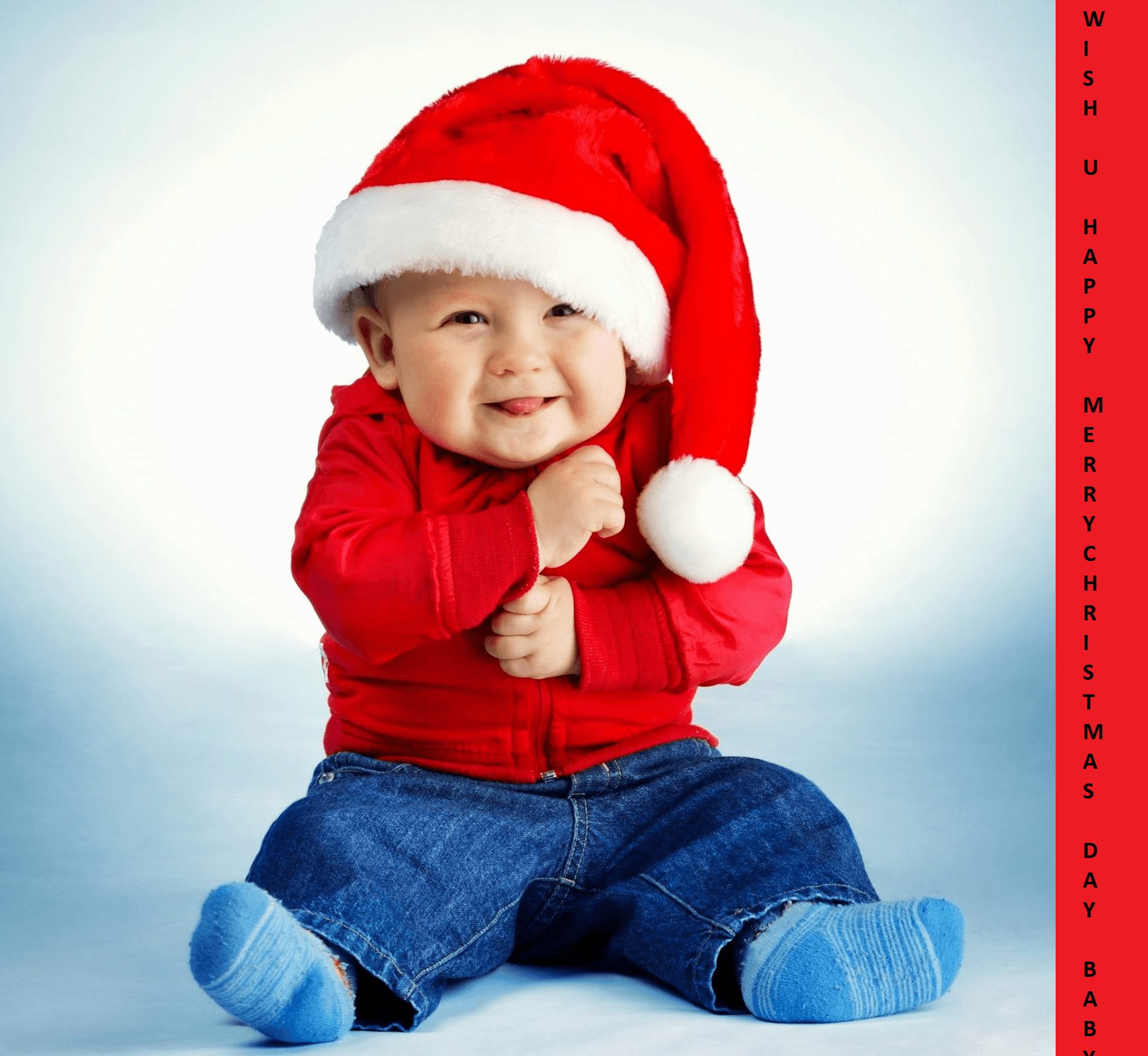 Bebè con cappello di Babbo Natale, 1740x1600 HD, Laptop
