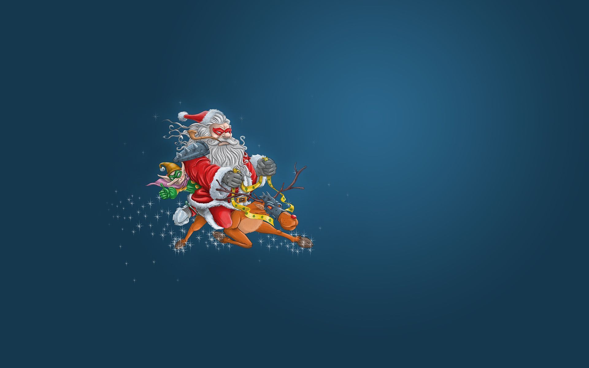 Babbo Natale su renna, 1920x1200 Full HD+, Desktop