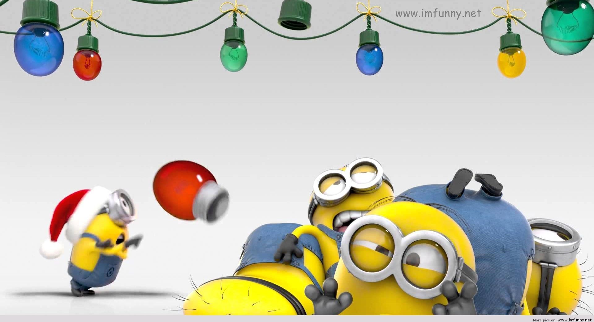 Minions natalizi divertenti, 1920x1043 Full HD 1080p, PC
