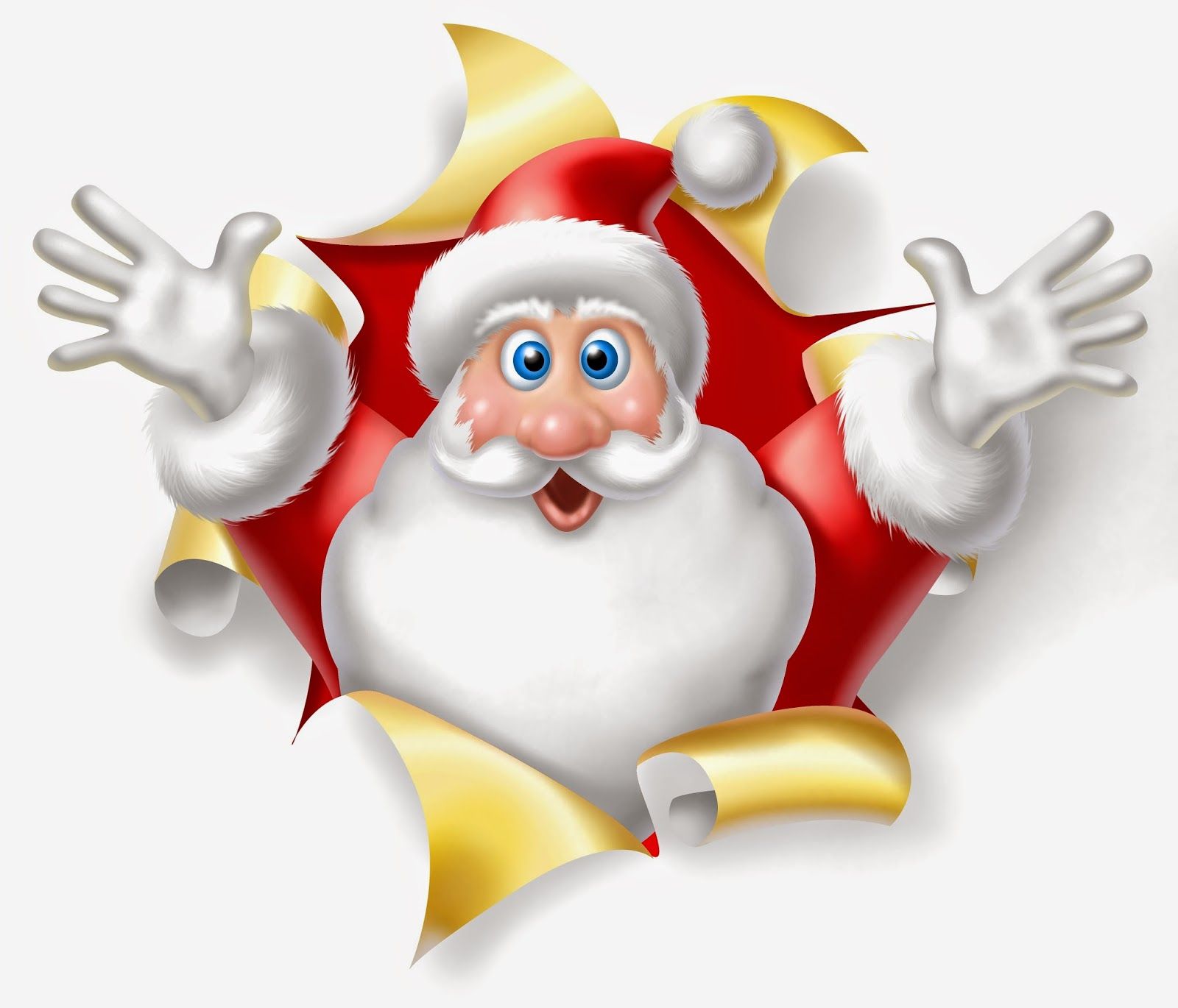 Babbo Natale cartone divertente, 1600x1370 HD, Laptop