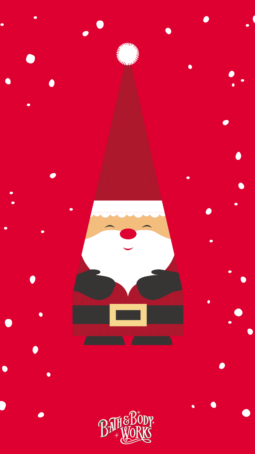 Gnomo Babbo Natale rosso, 1080x1920 Verticale, iPhone Plus