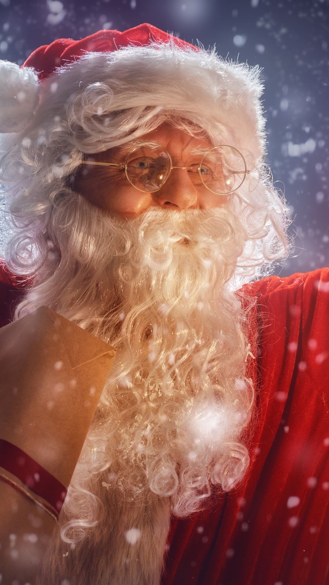 Babbo Natale, renna e albero 3D, 1080x1920 Verticale, iPhone Pro