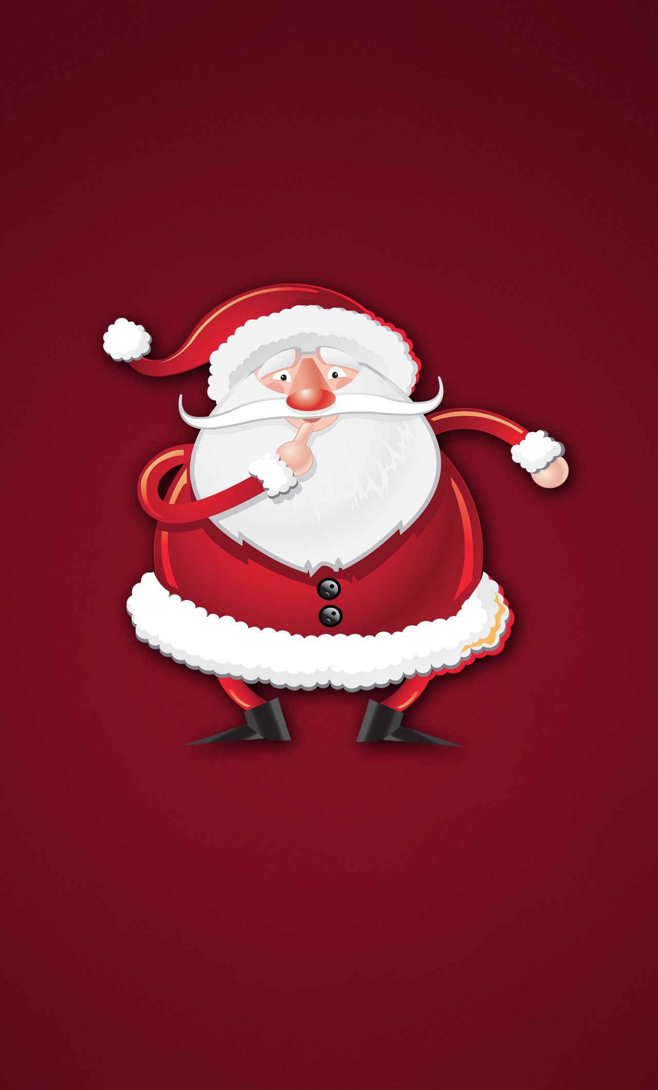 Barba Babbo Natale Merry Christmas, 1080x1920 Verticale, iPhone Pro Max