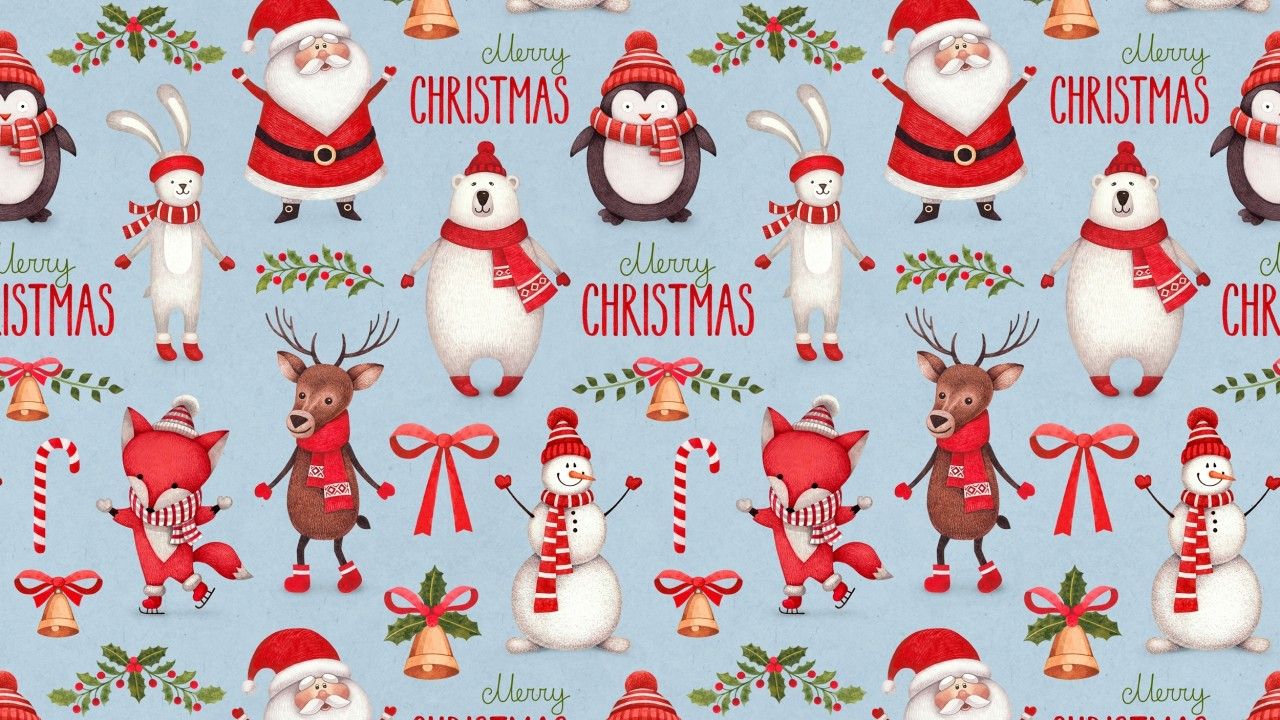 Babbo Natale sfondo rosso, 1125x2436 Verticale, iPhone Pro