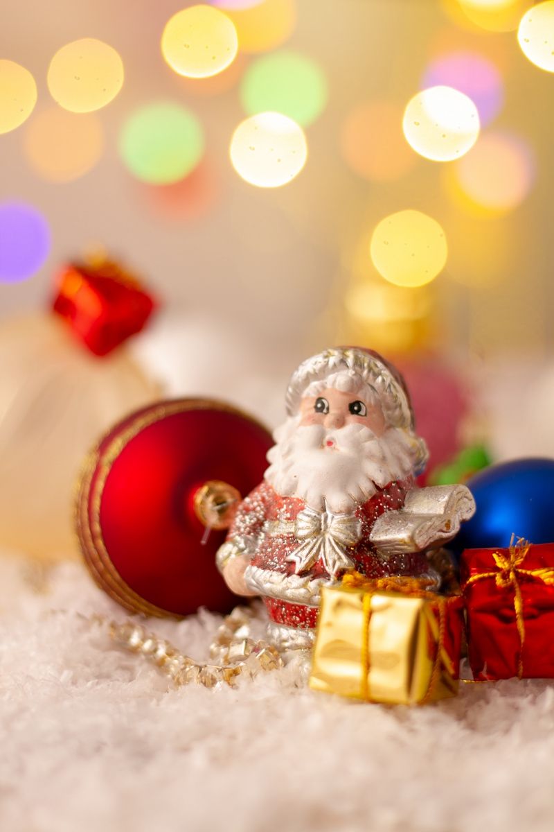 Babbo Natale e renna cartoon, 744x1392 Verticale, iPhone Plus