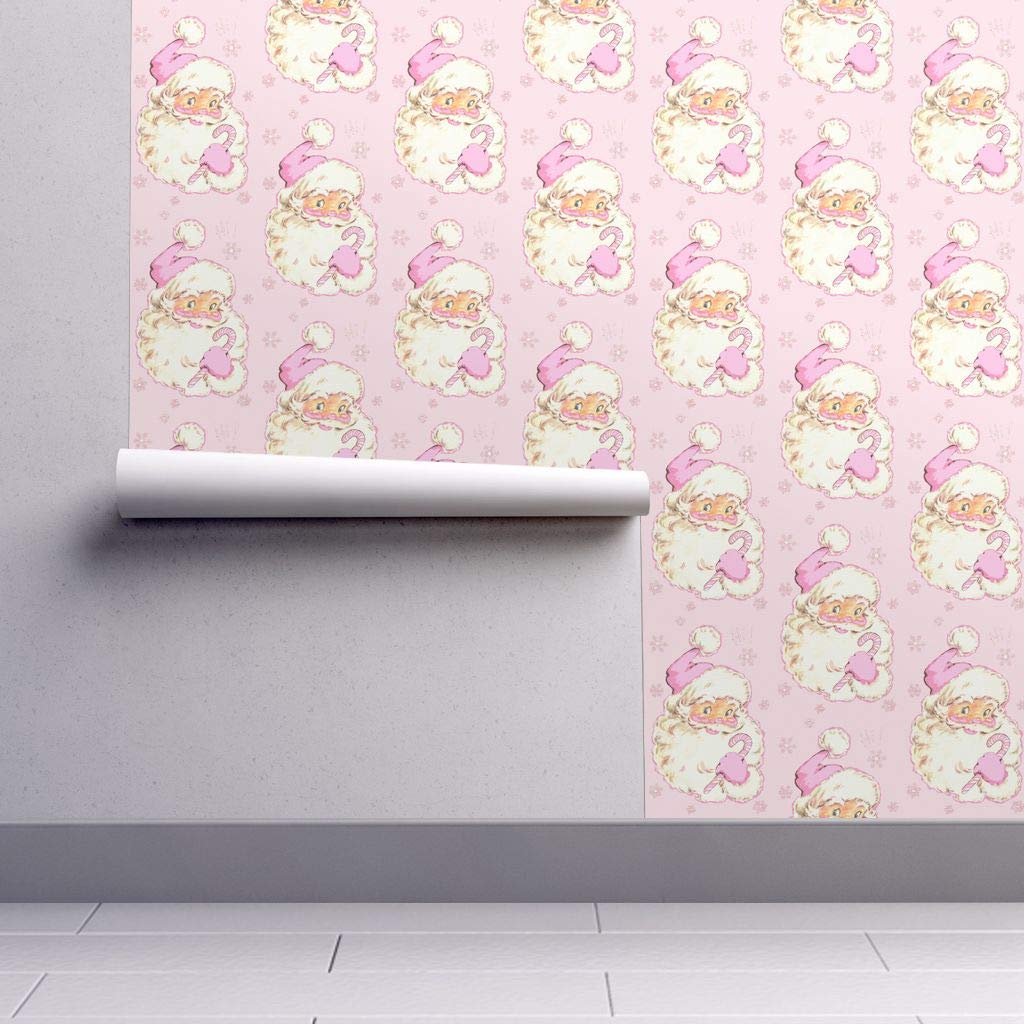 Babbo Natale rosa vintage shabby, 1024x1024 HD, PC