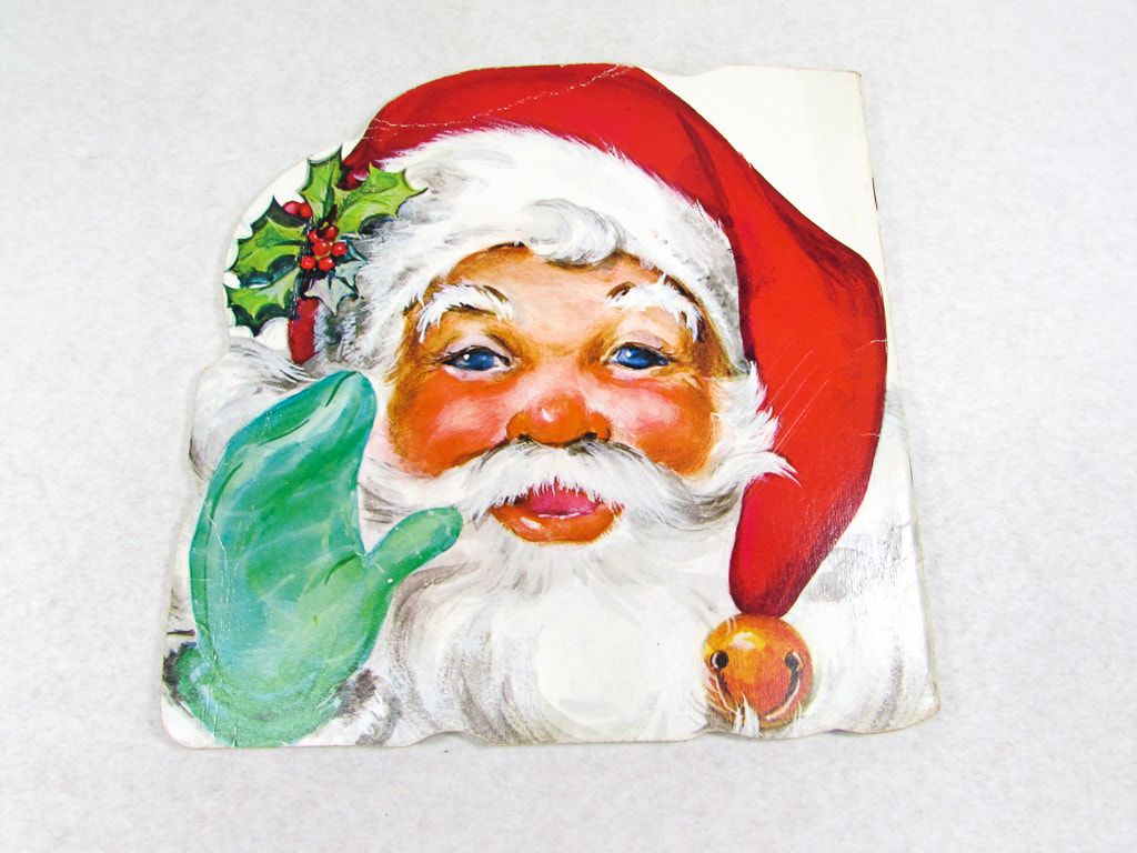 Babbo Natale vintage libro sagomato, 1024x768 HD, PC
