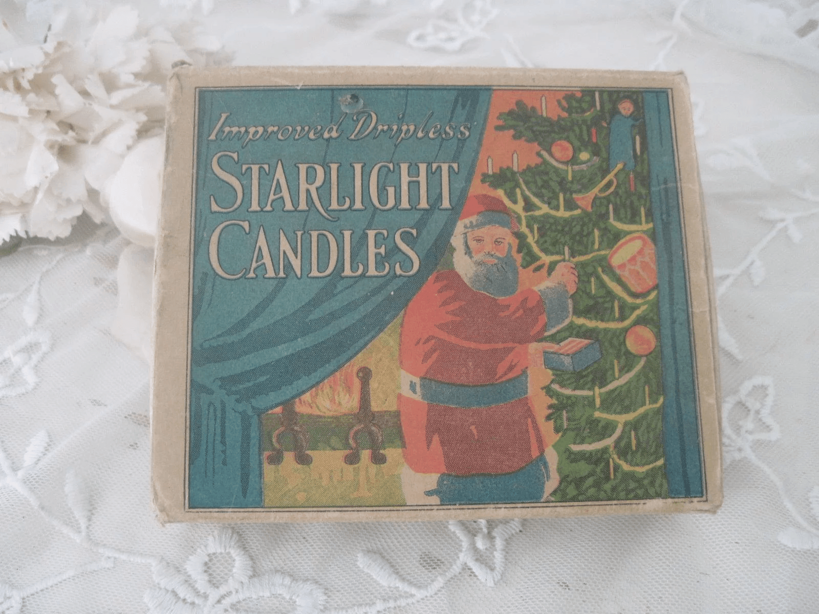 Scatola vintage Starlight Candles Babbo Natale, 1600x1200 HD, Laptop
