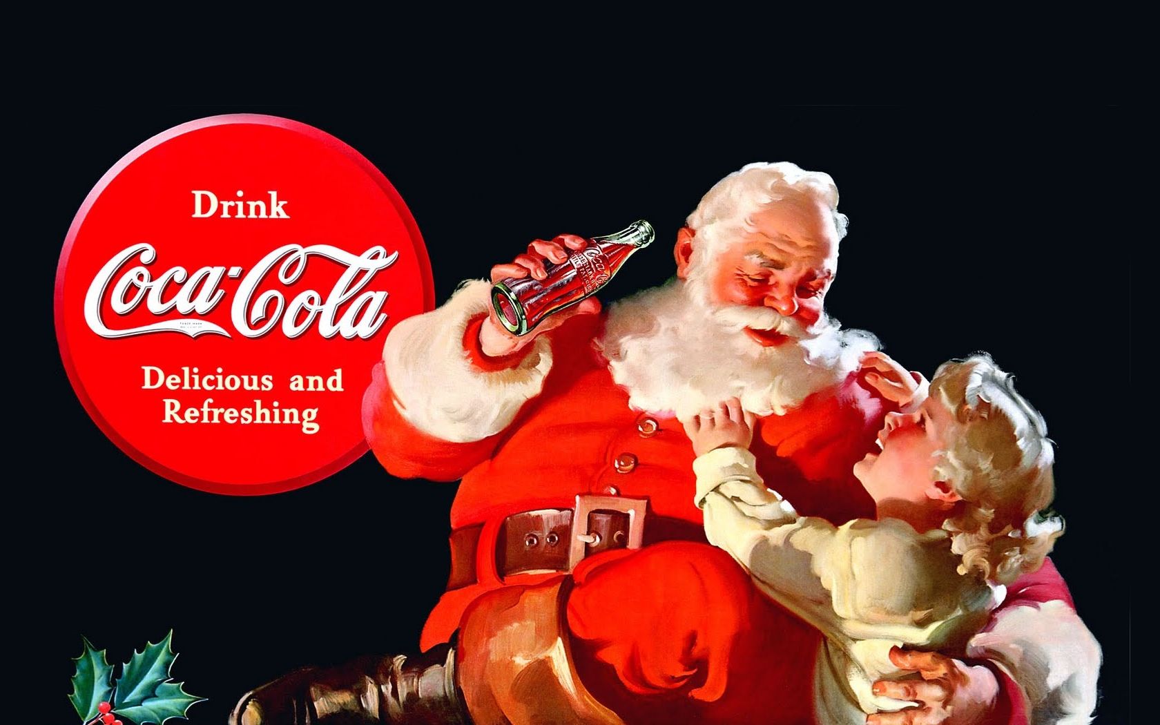 Babbo Natale vintage Coca-Cola, 1680x1050 900p, HP Laptop