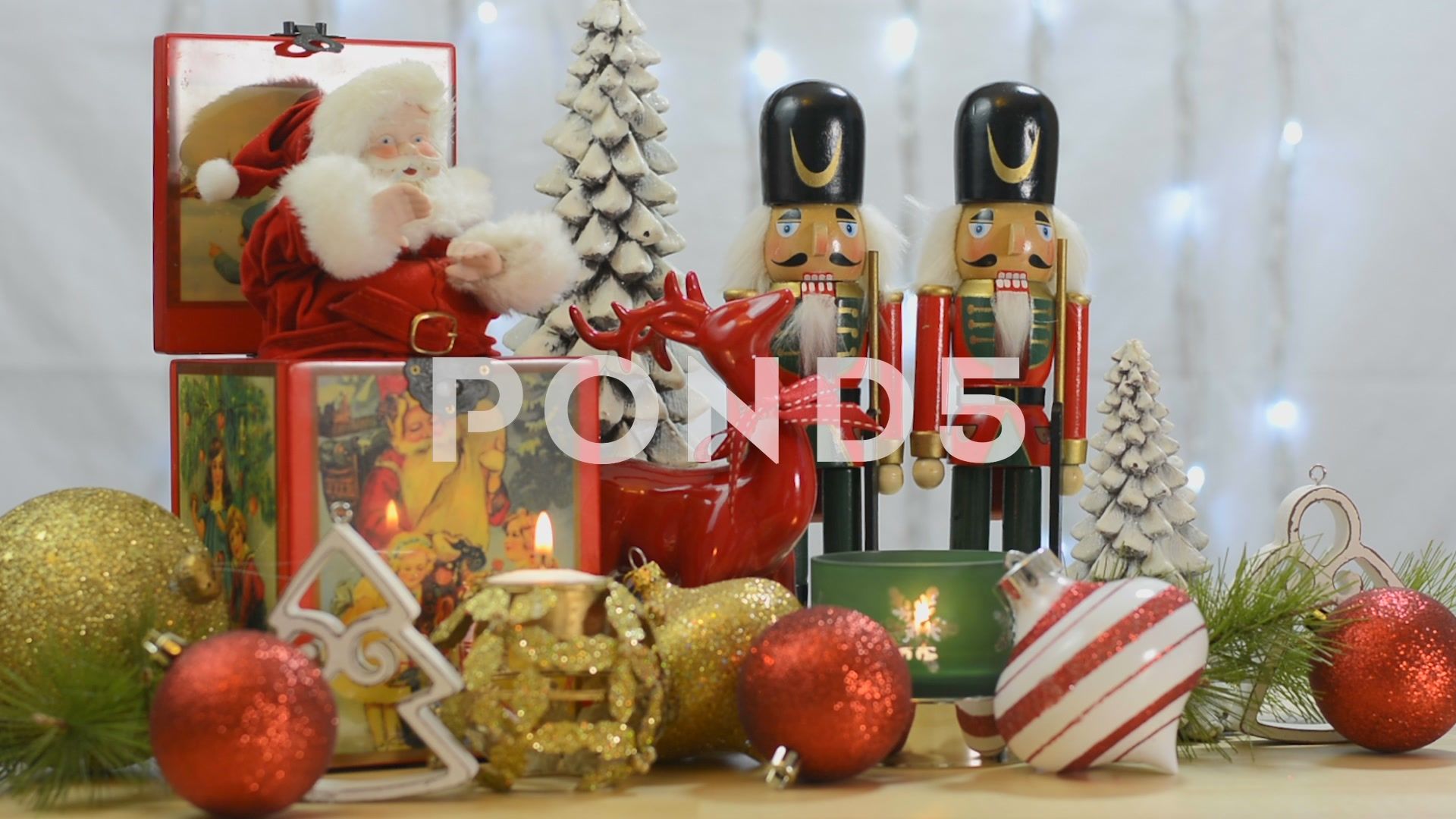Babbo Natale vintage scatola decorazioni, 1920x1080 Full HD, PC