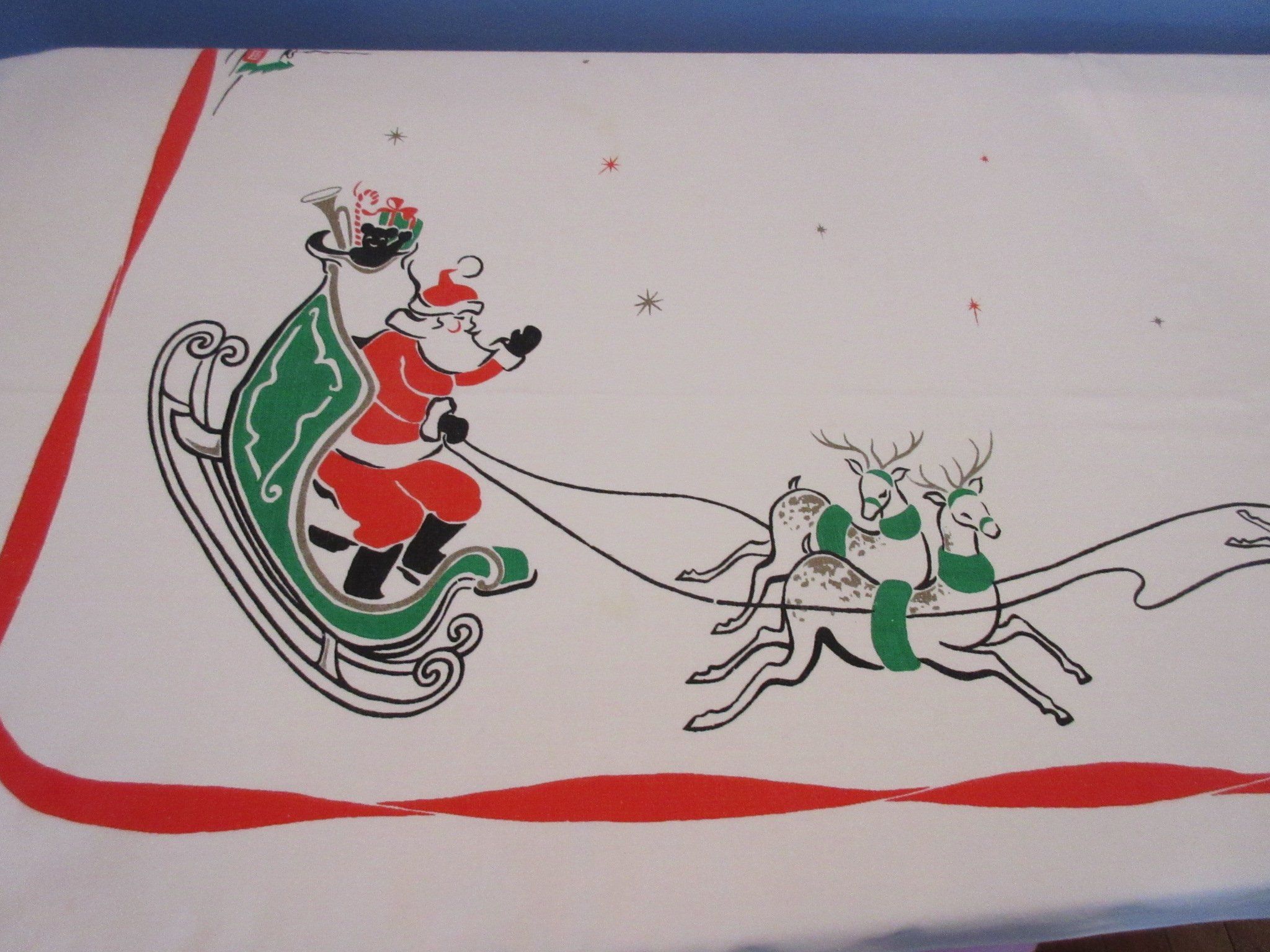 Babbo Natale slitta renne vintage, 2048x1536 2K, Desktop