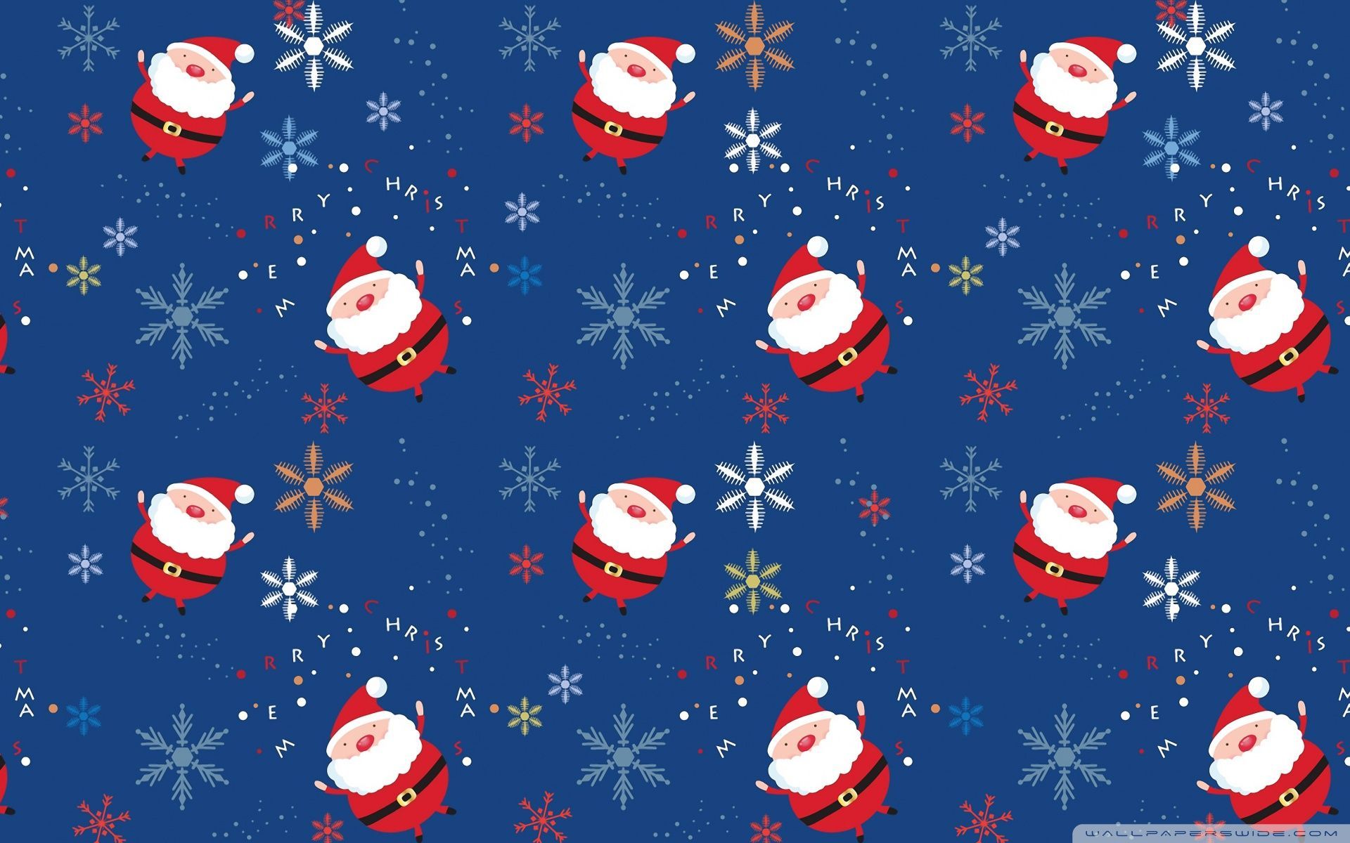Babbo Natale pattern blu, 1920x1200 WUXGA, PC