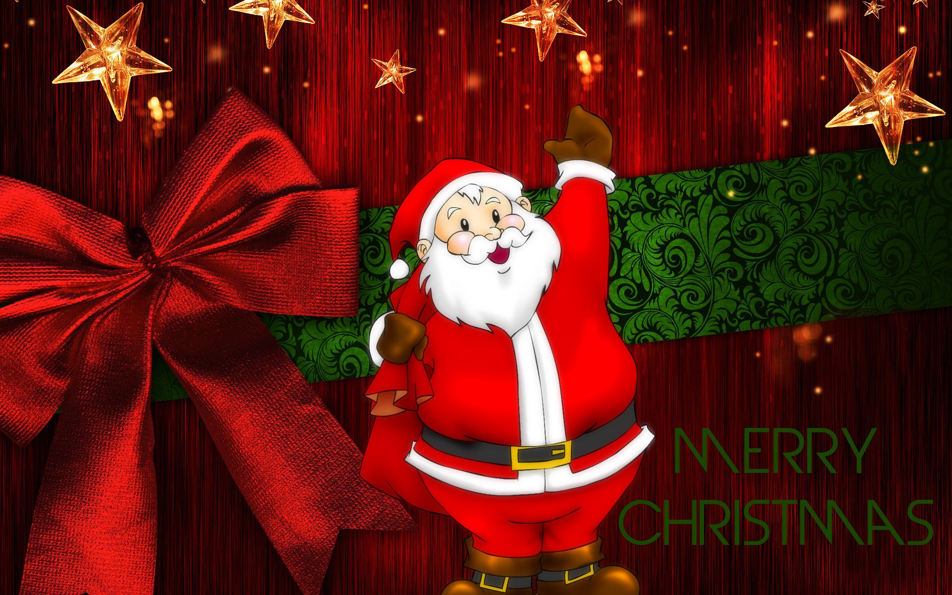 Babbo Natale con fiocco rosso, 1920x1200 Full HD+ WUXGA, Monitor Gaming