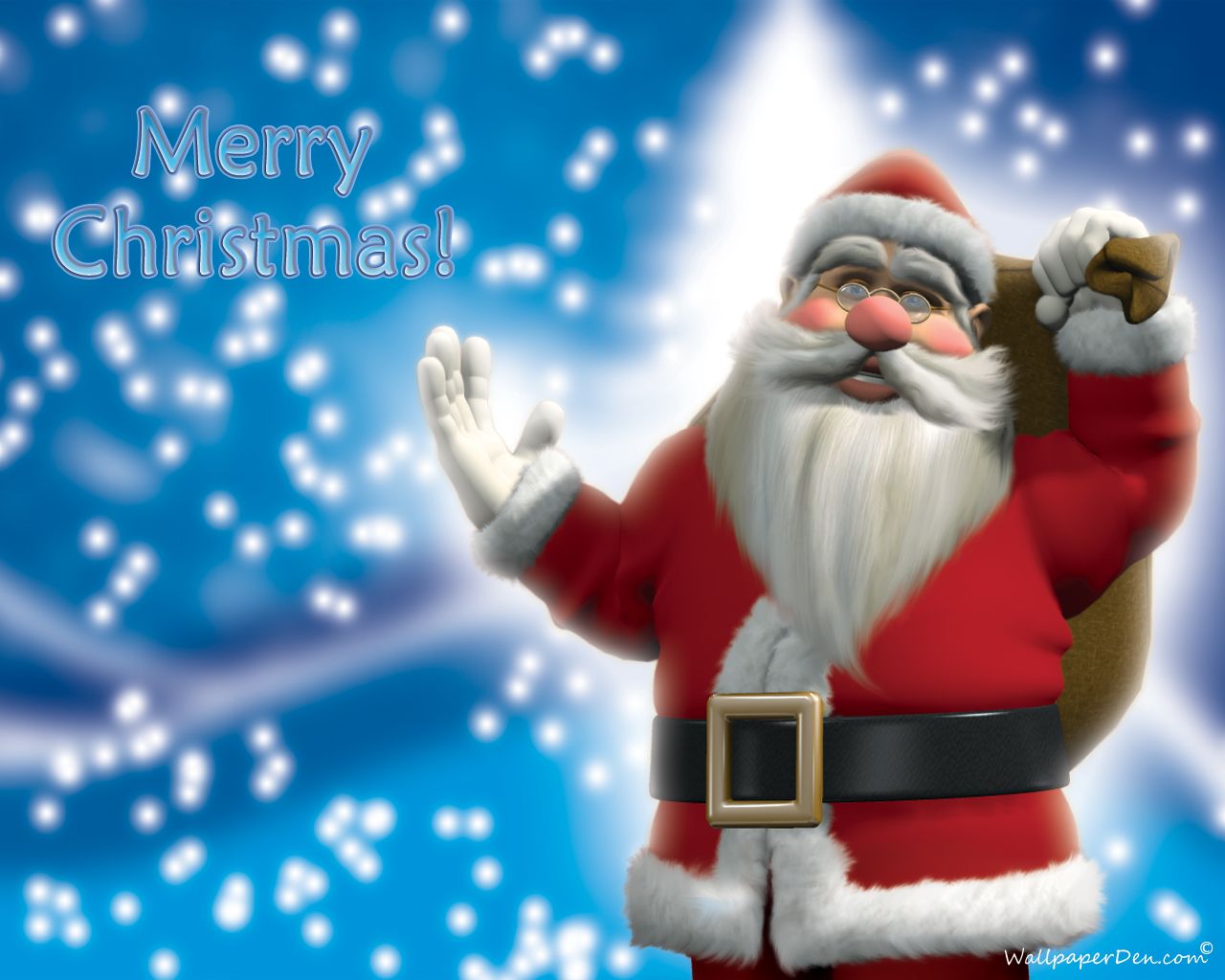 Babbo Natale con sacco regali, 1280x1024 720p, PC