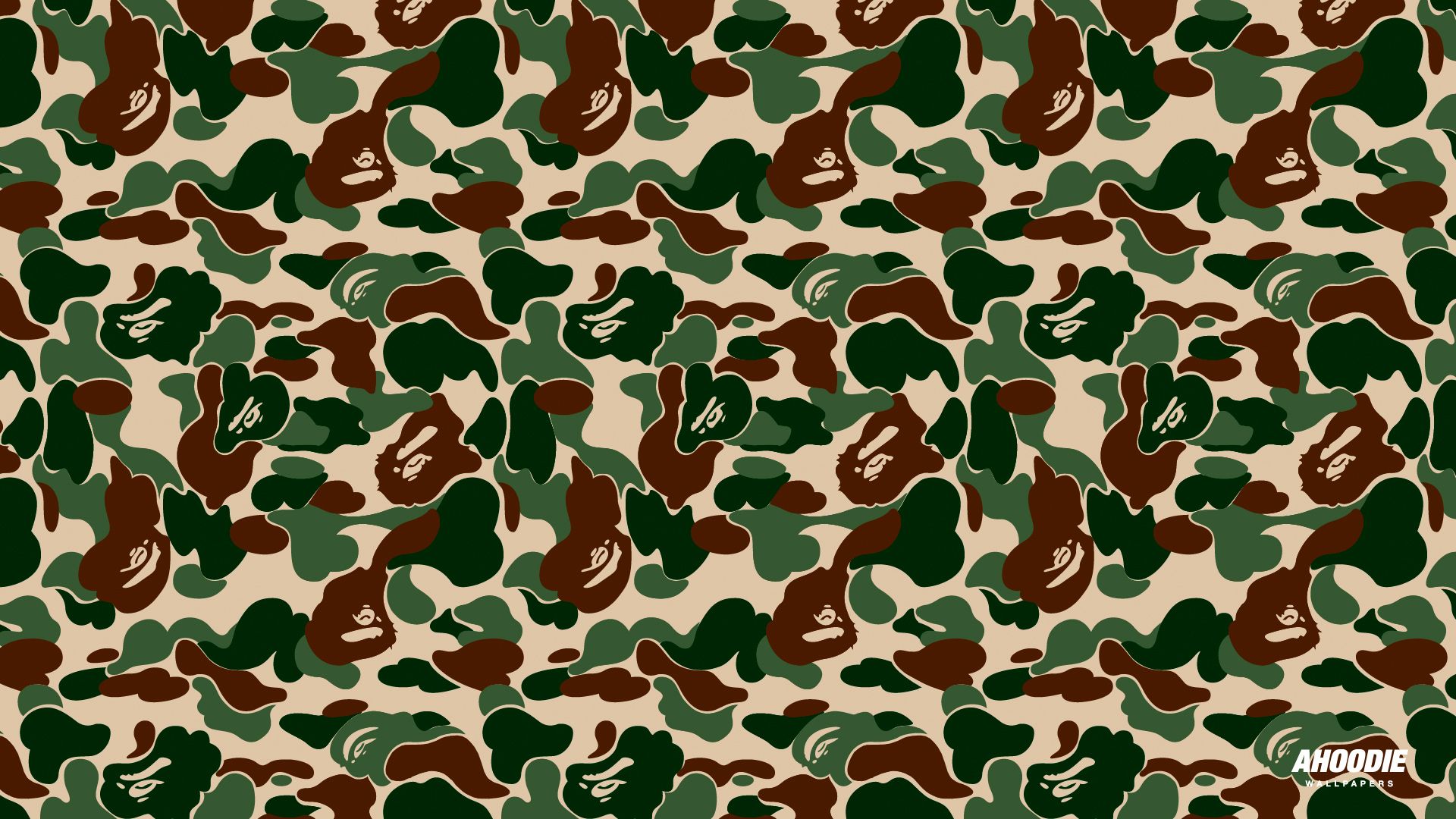 Camo Bape verde marrone, 1920x1080 1080p, PC
