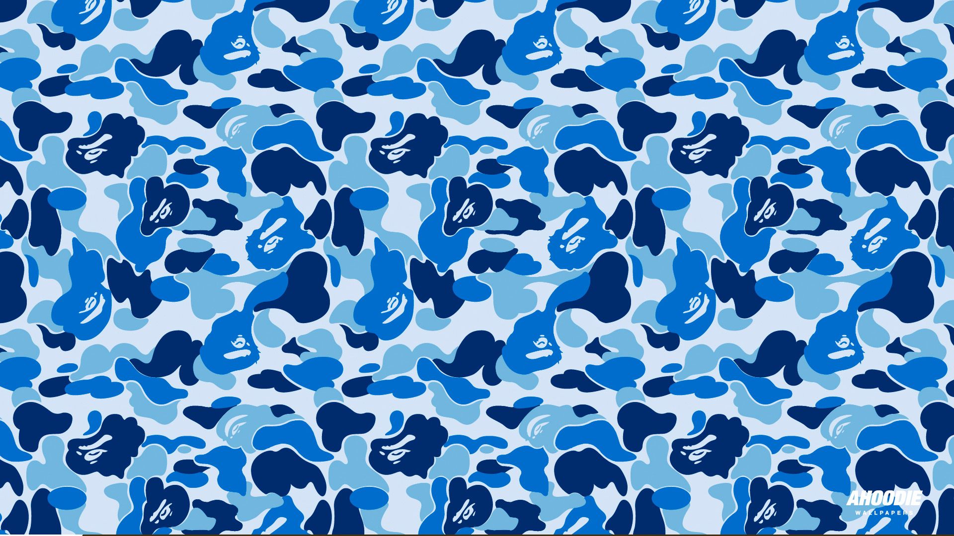 Camouflage Bape blu, 1920x1080 1080p, Laptop