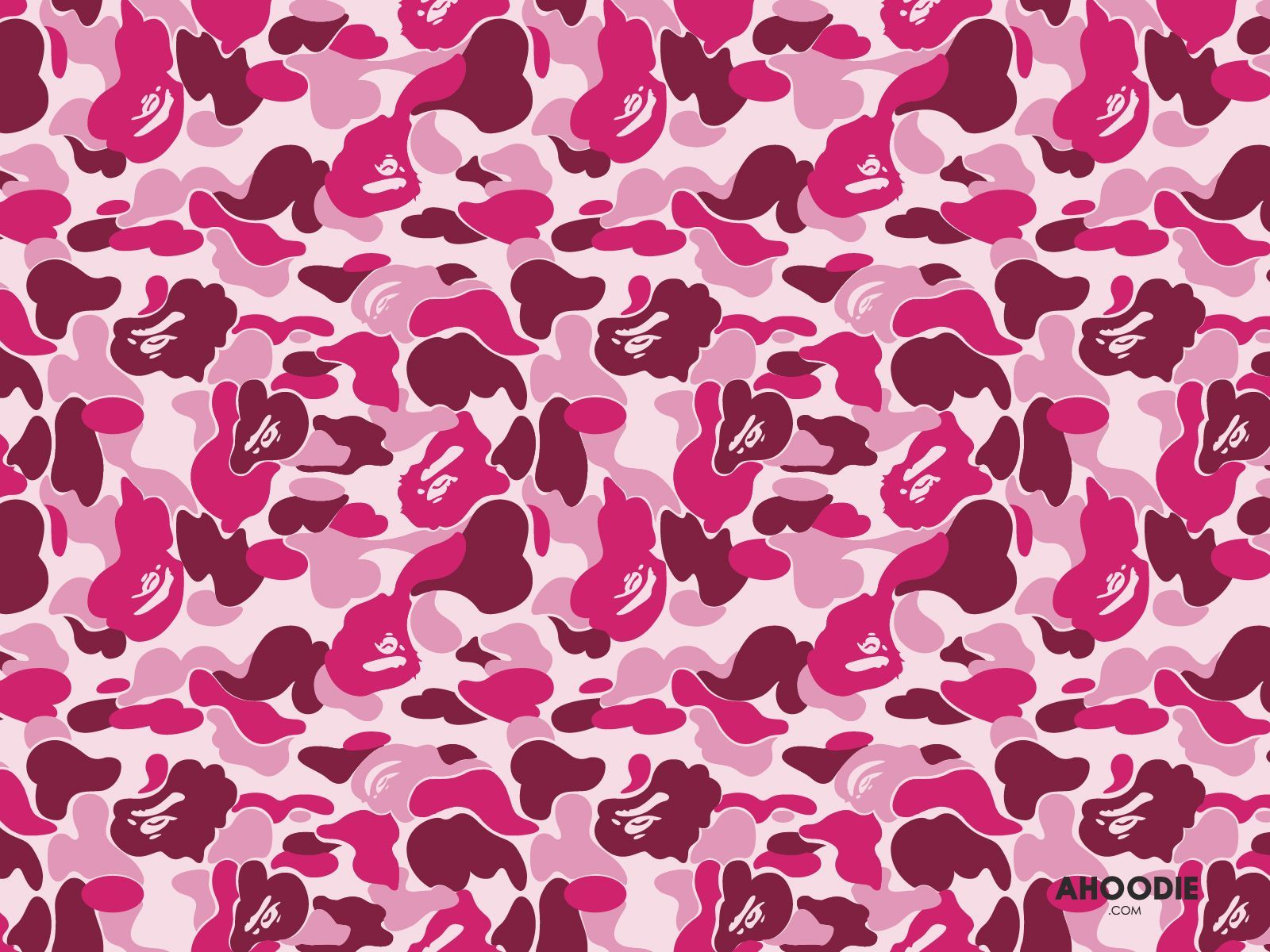 Camo BAPE rosa pattern, streetwear giapponese, 1600x1200 HD Ready, PC