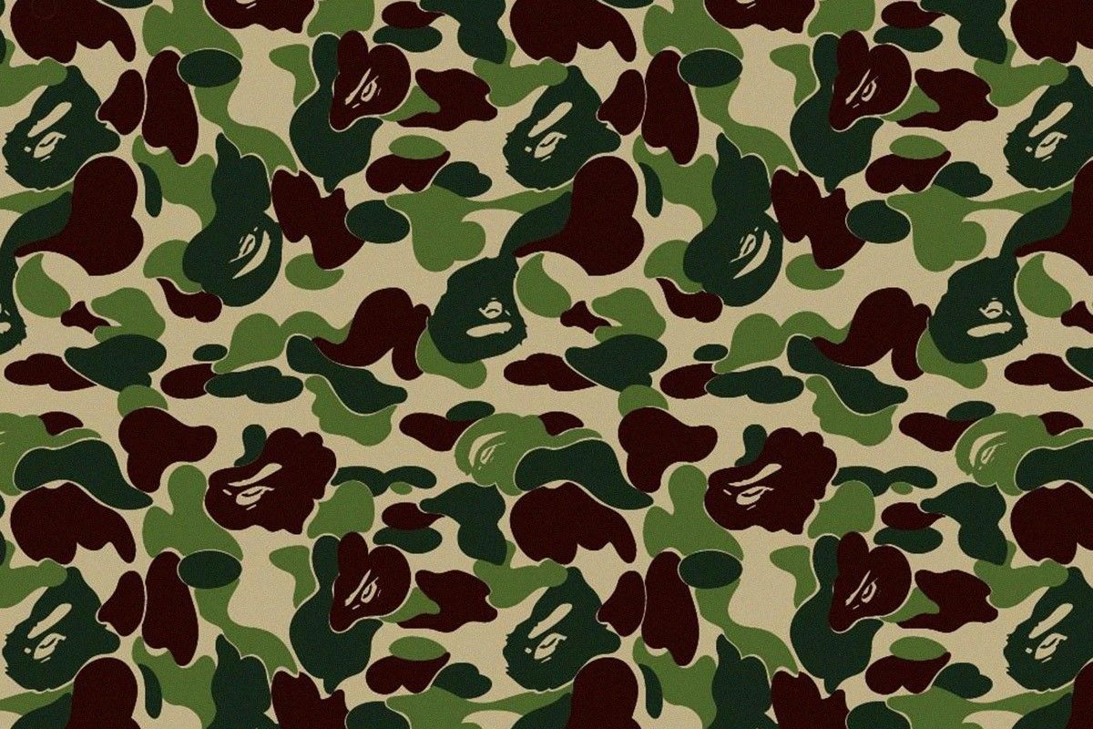Camo BAPE verde militare, 1200x800 HD, HP Laptop