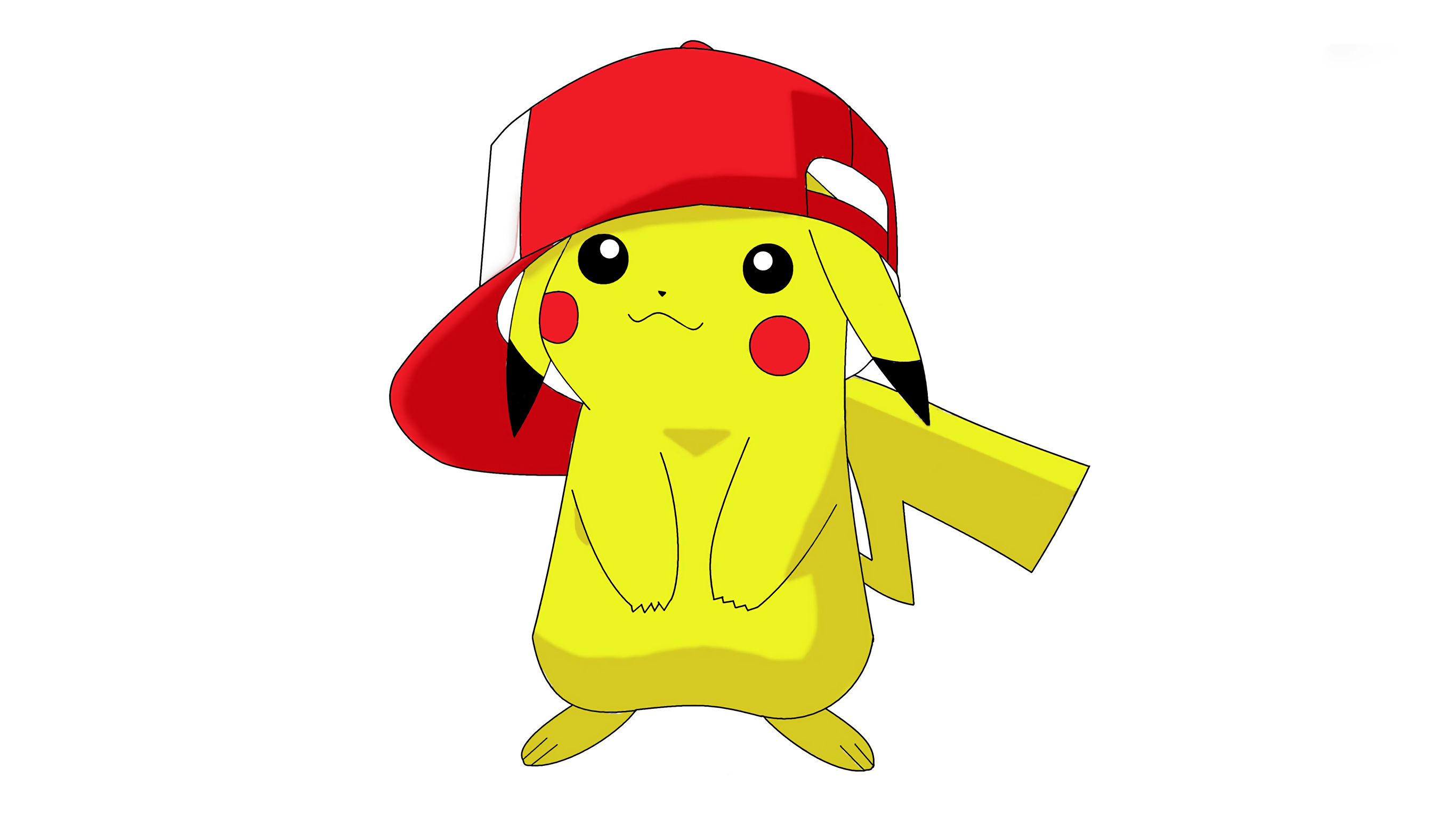 Pikachu con cappello rosso, 2732x1536 1440p, Desktop