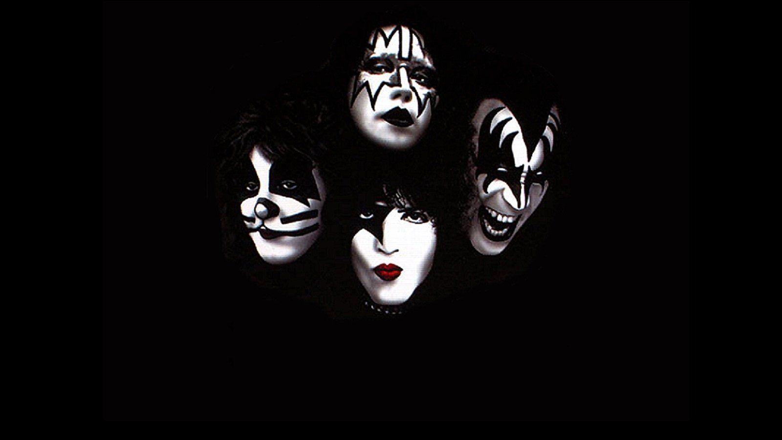 Band KISS trucco viso, 1600x900 HD, iMac
