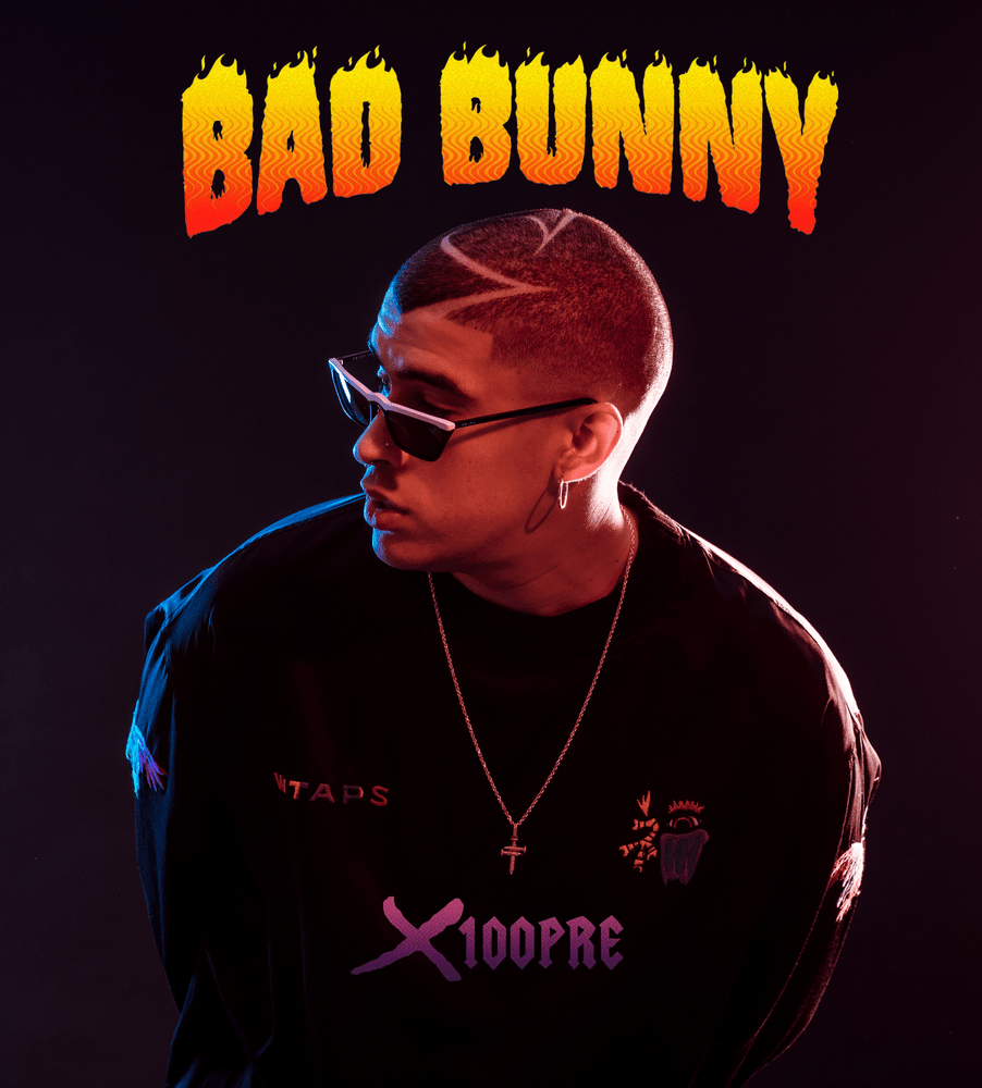 Bad Bunny ritratto sfondo scuro, 902x1000 Verticale, Mobile