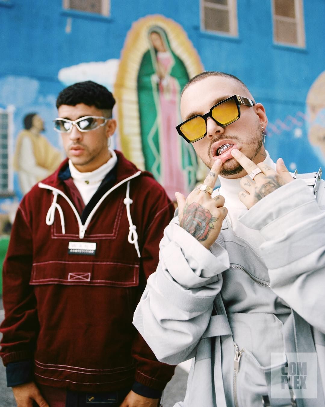 J Balvin e Bad Bunny insieme, 1080x1350 Verticale, Telefono