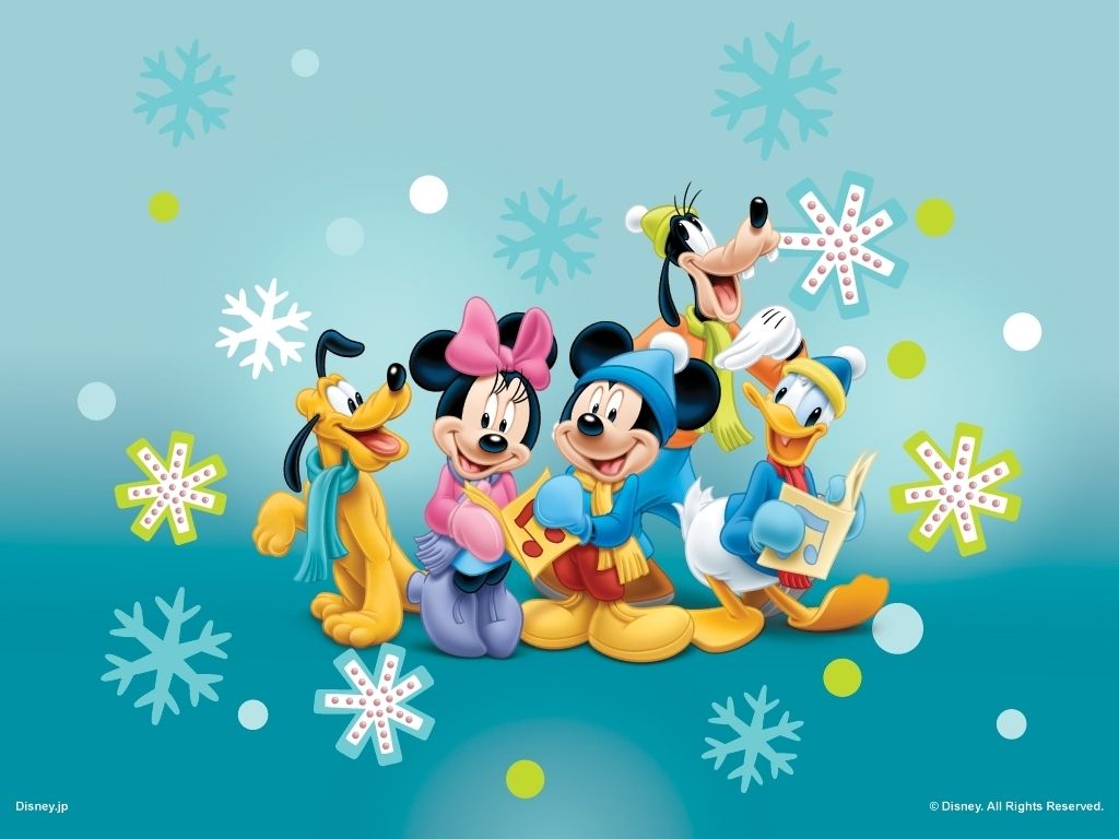 Topolino e amici Disney natalizio, 1024x768 HD, Laptop