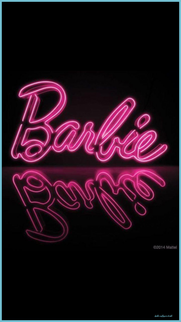 Scritta neon rosa Barbie, 698x1241 Verticale, Mobile