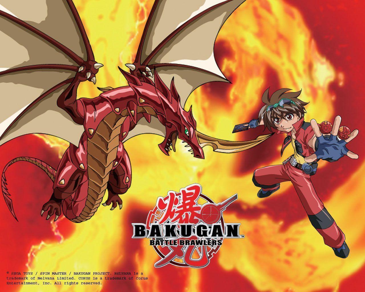 Bakugan drago rosso e Dan, 1280x1024 720p, PC