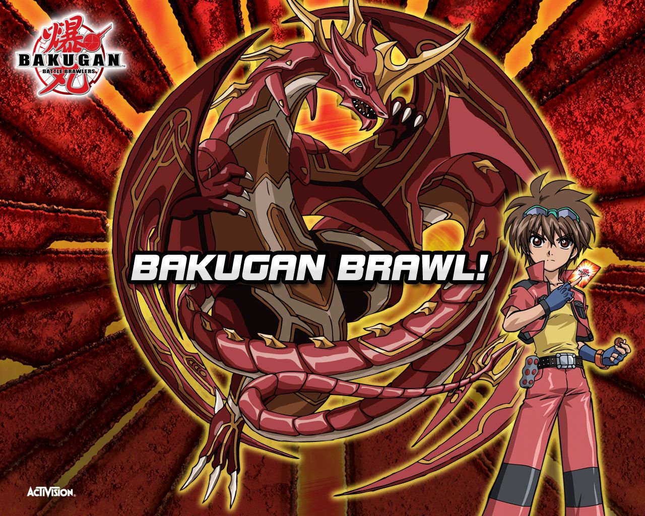 Bakugan Brawl drago rosso personaggio, 1280x1024 HD, Desktop