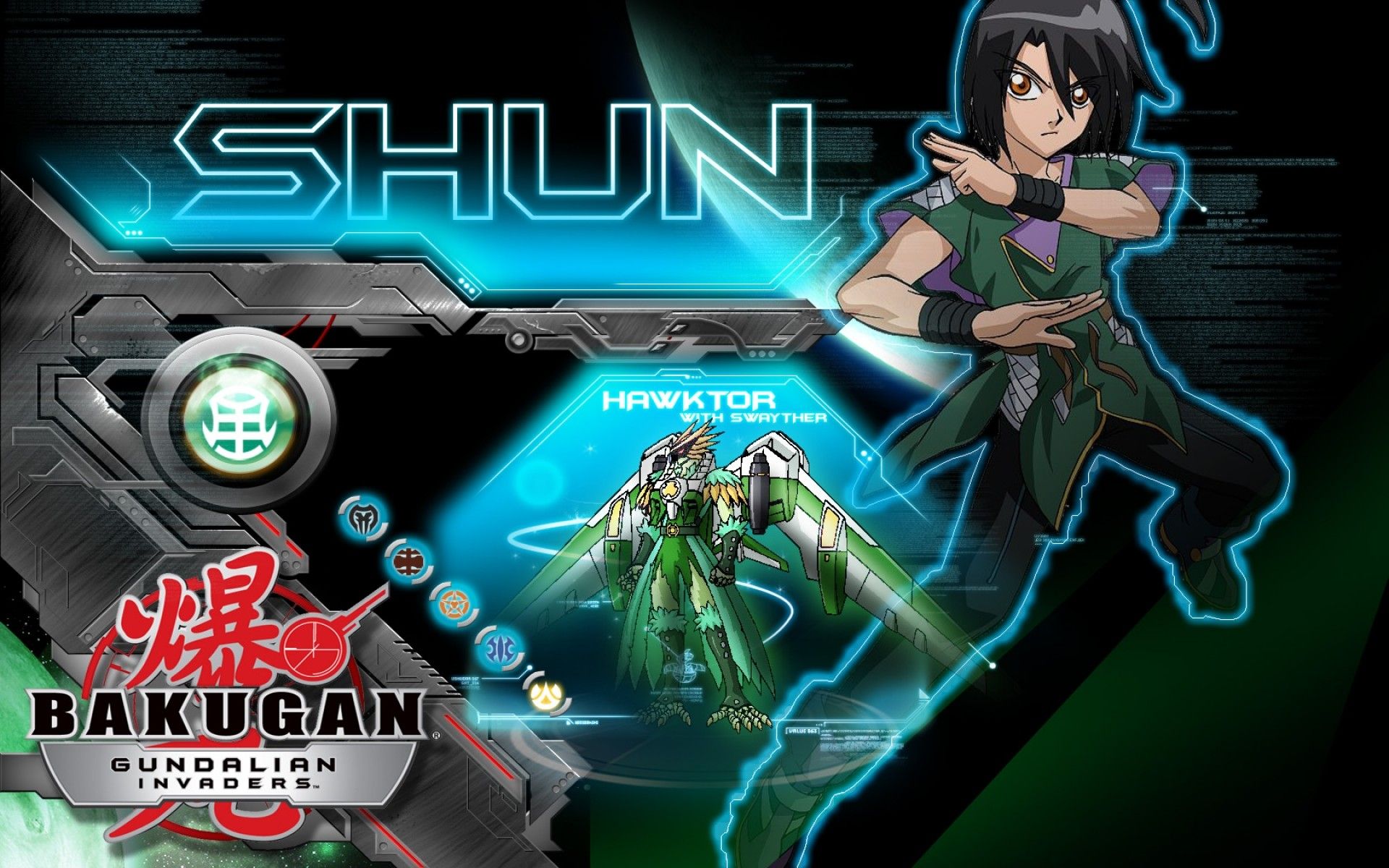 Shun personaggio Bakugan, 1920x1200 Full HD+, Laptop