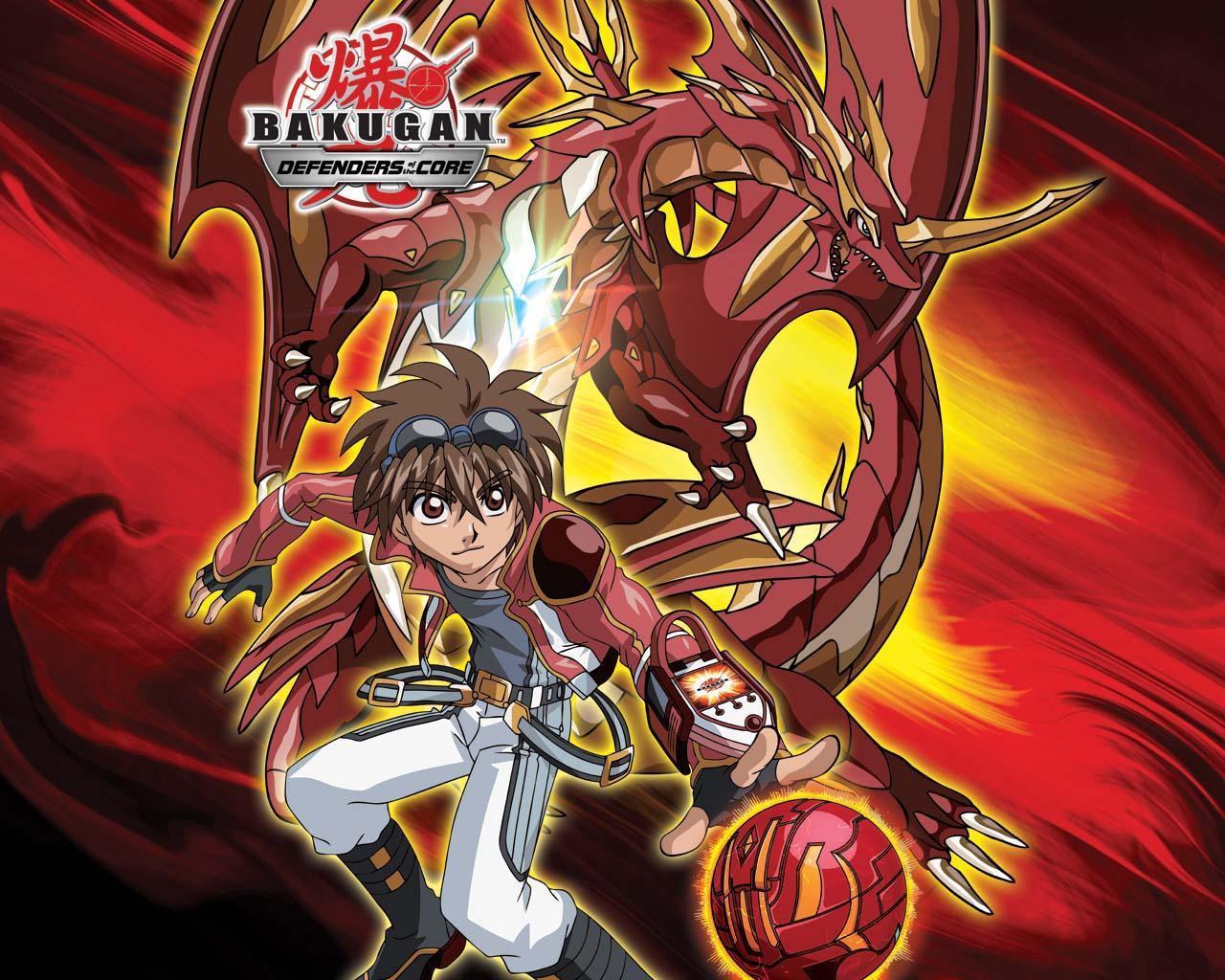 Bakugan personaggio e drago rosso, 1280x1024 HD, HP Laptop