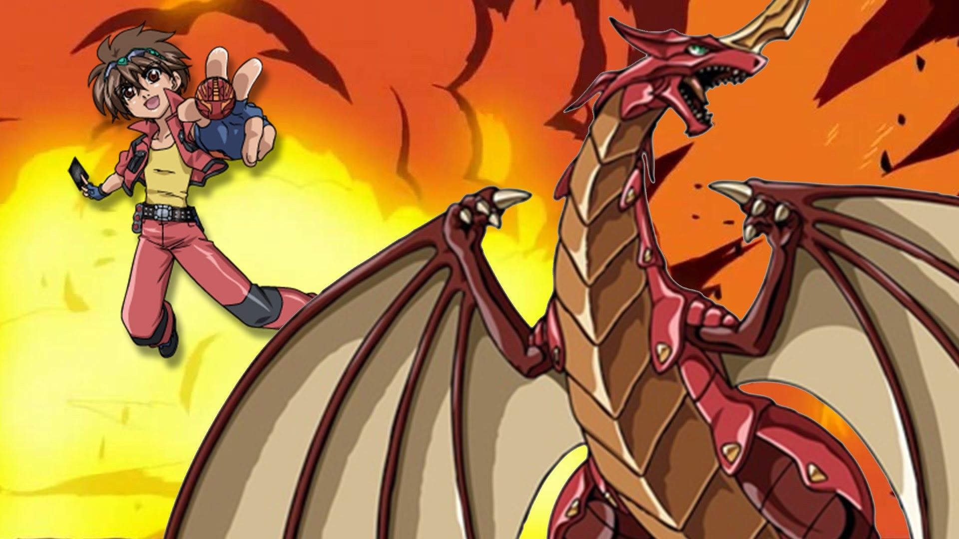 Personaggio Bakugan con drago rosso, 1920x1080 Full HD 1080p, Laptop