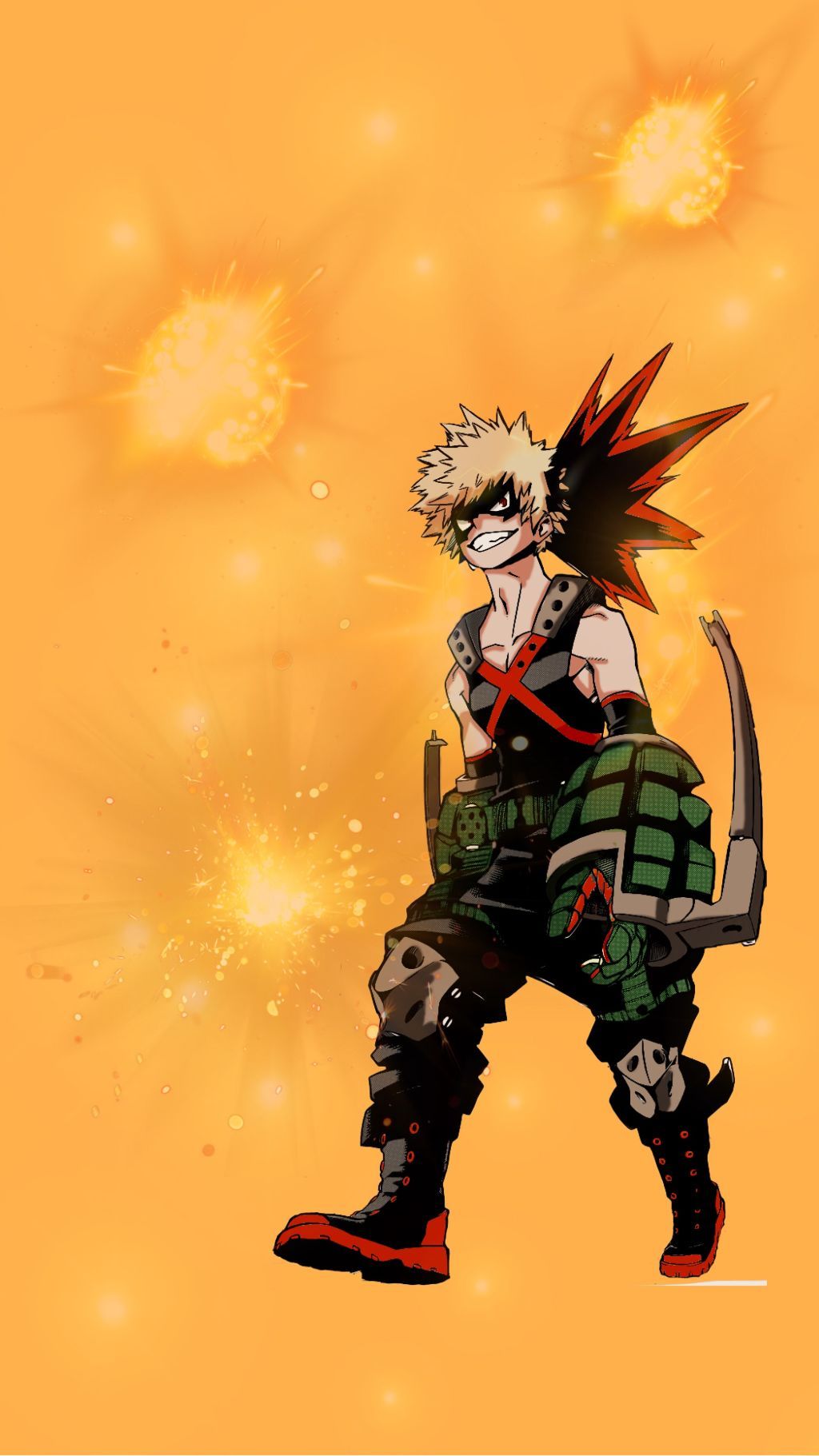 Bakugou My Hero Academia arancione, eroi, 1024x1821 Full HD Verticale, Smartphone