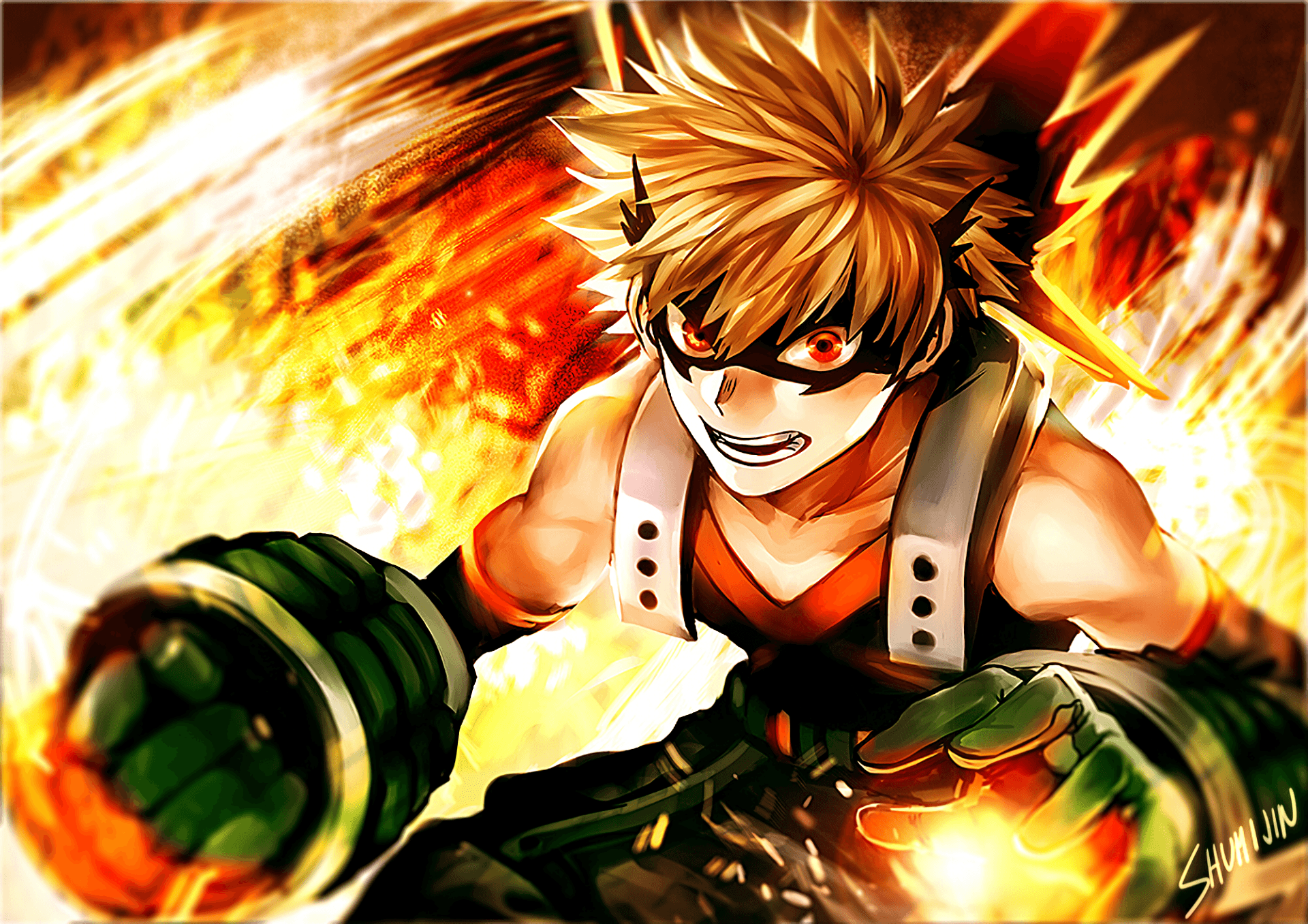 Bakugo My Hero Academia esplosioni, 1920x1357 Full HD+ WUXGA, PC Desktop