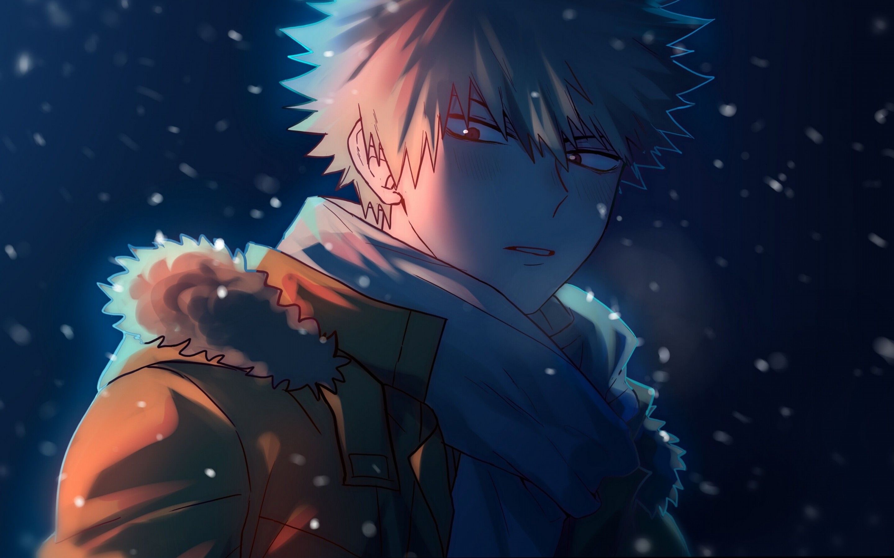 Bakugo con giacca nella neve, 2880x1800 WQXGA, PC