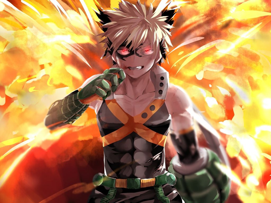 Deku e Bakugo, My Hero Academia, One For All, 2000x1414 alta risoluzione, PC Desktop