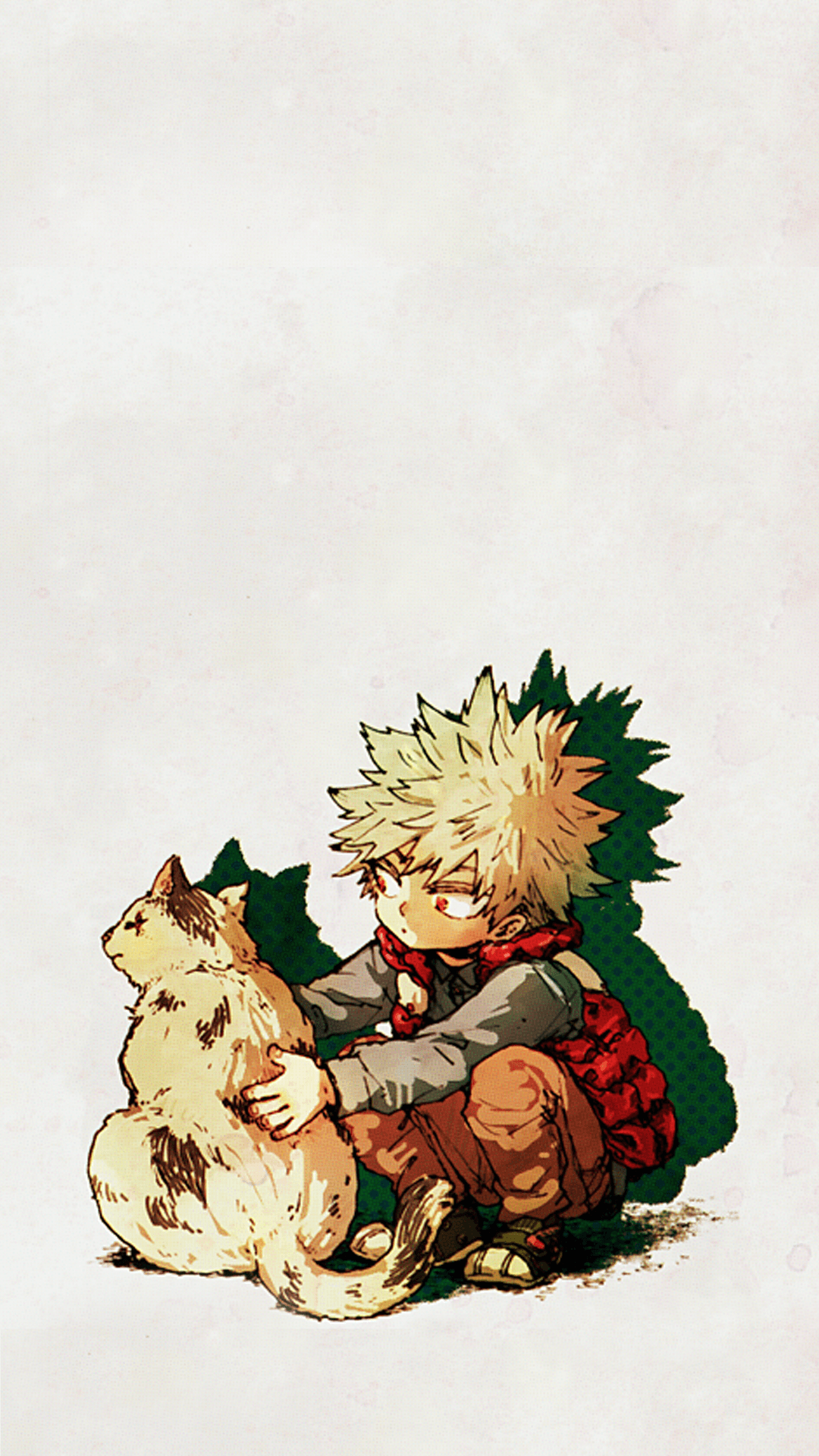 Bakugou con gatto, My Hero Academia, Quirk Esplosione, 1080x1920 Verticale, Telefono