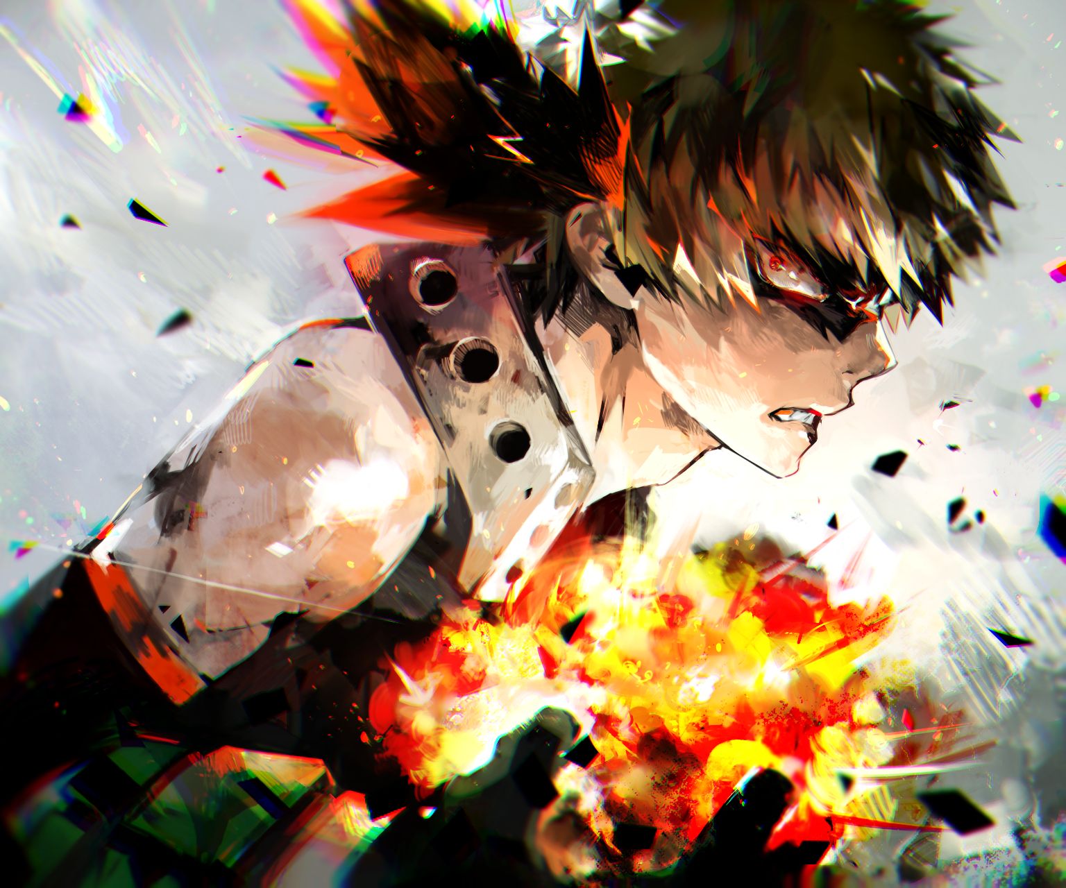 Bakugou Katsuki esplosione, My Hero Academia, 1536x1280 HD, Desktop