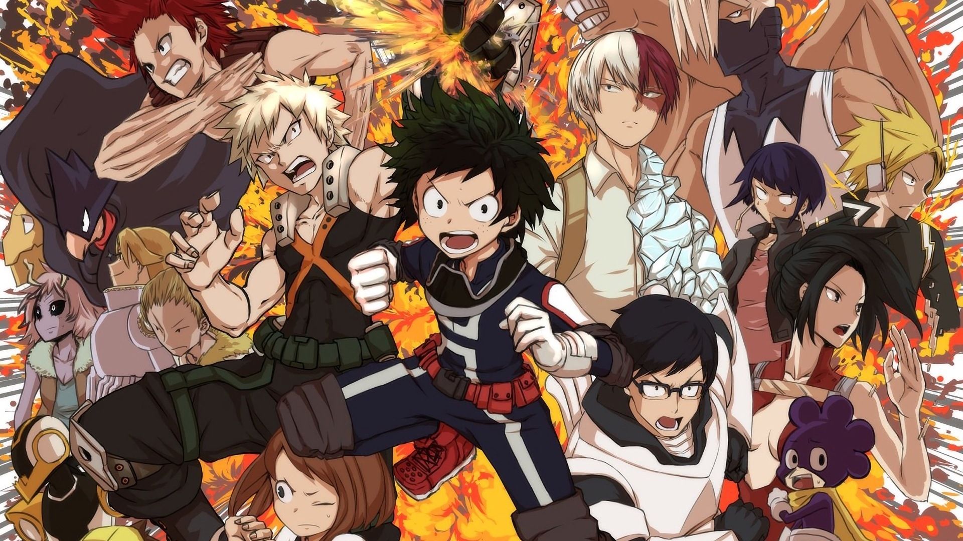 Shoto Todoroki fuoco e ghiaccio, My Hero Academia, 1280x720 720p, PC