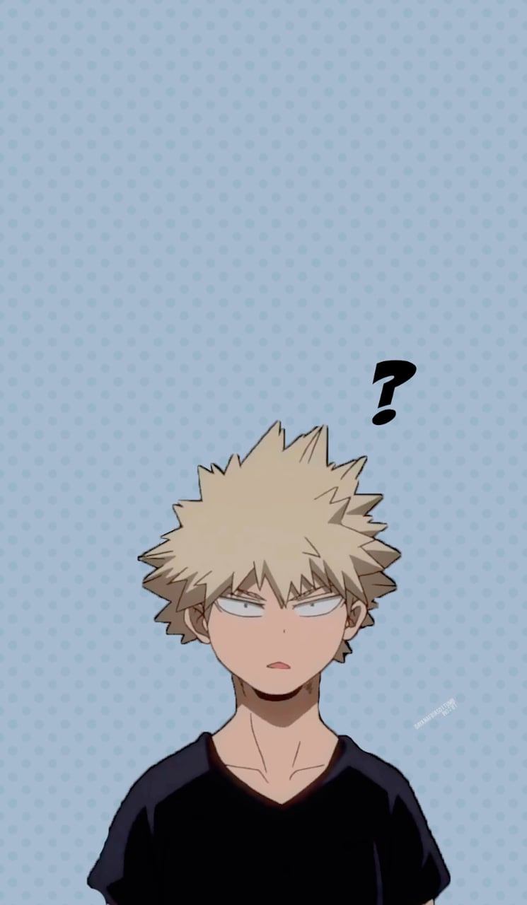 Bakugou BNHA sfondo azzurro, My Hero Academia, 745x1280 Verticale, Mobile