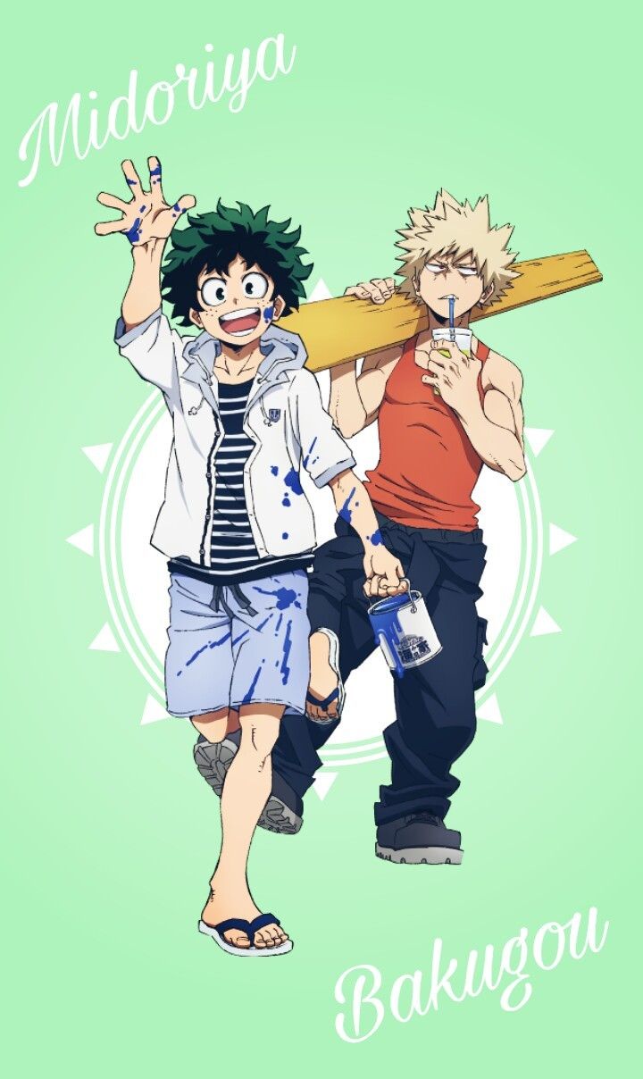 Midoriya e Bakugou, My Hero Academia, Quirk Esplosione, 720x1208 Full HD Verticale, iPhone