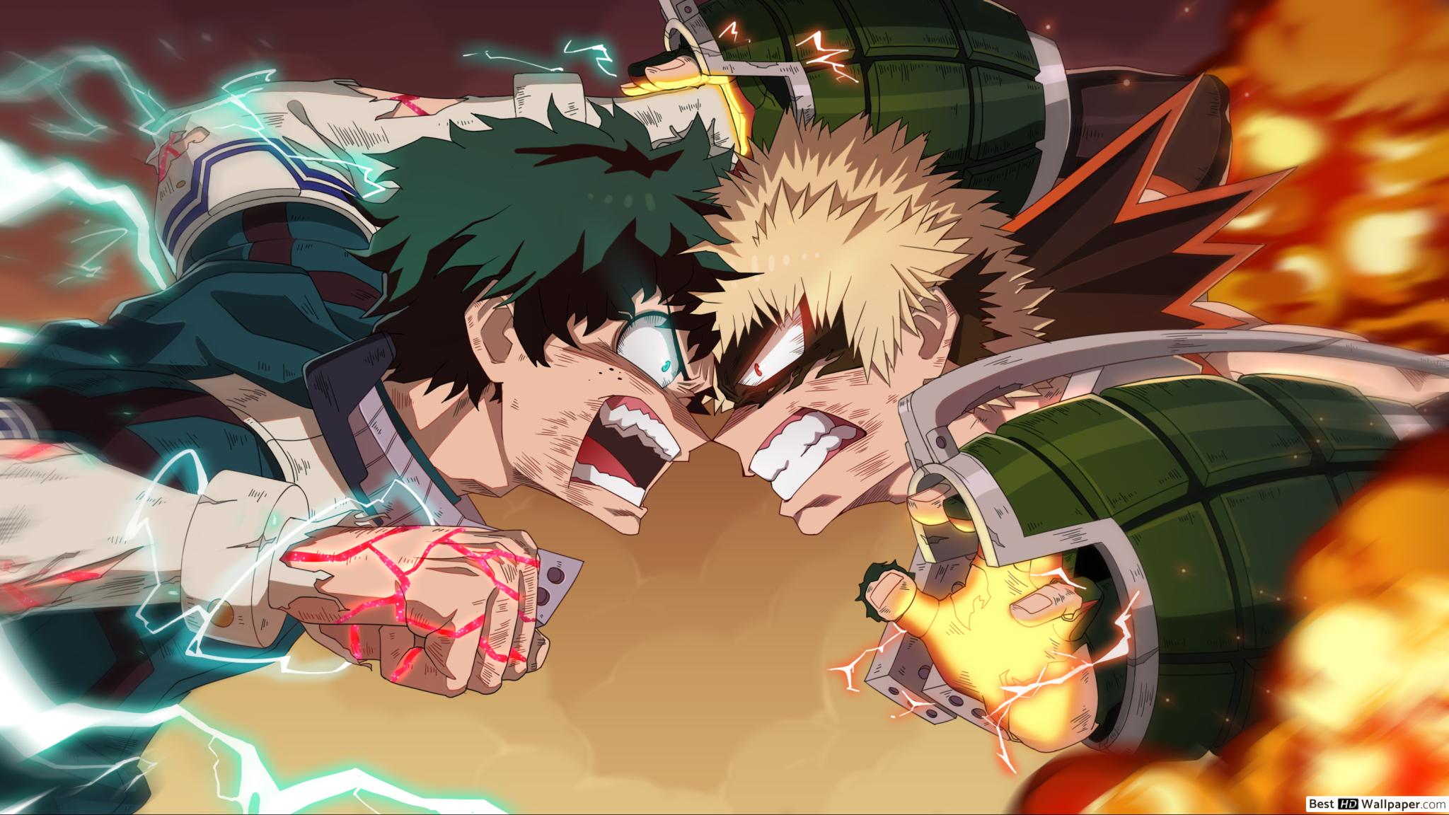 Deku e Bakugou, My Hero Academia, 2000x1414 Hi-Res, PC