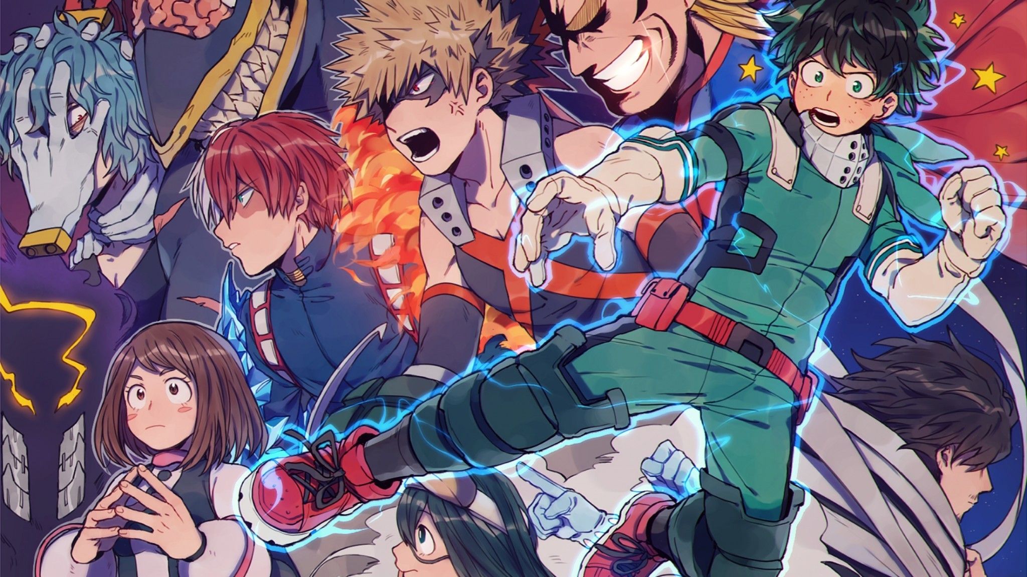 My Hero Academia personaggi anime, 2048x1152 alta risoluzione, iMac