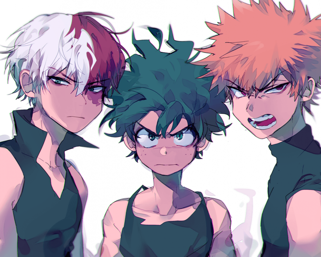 Bakugou e Deku, My Hero Academia, 1408x768 720p, iMac