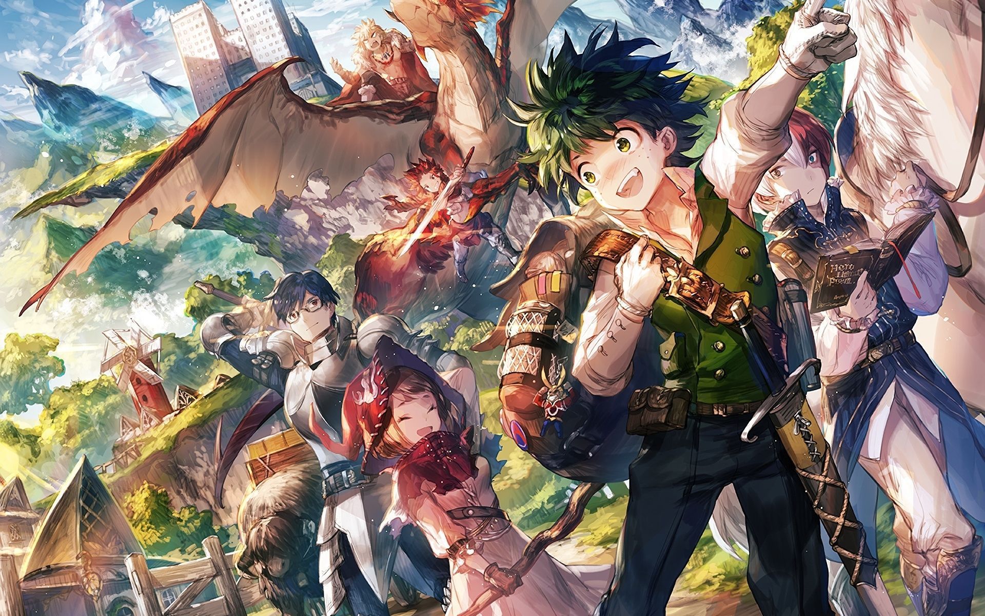Midoriya My Hero Academia gruppo, 1920x1200 Full HD+, iMac