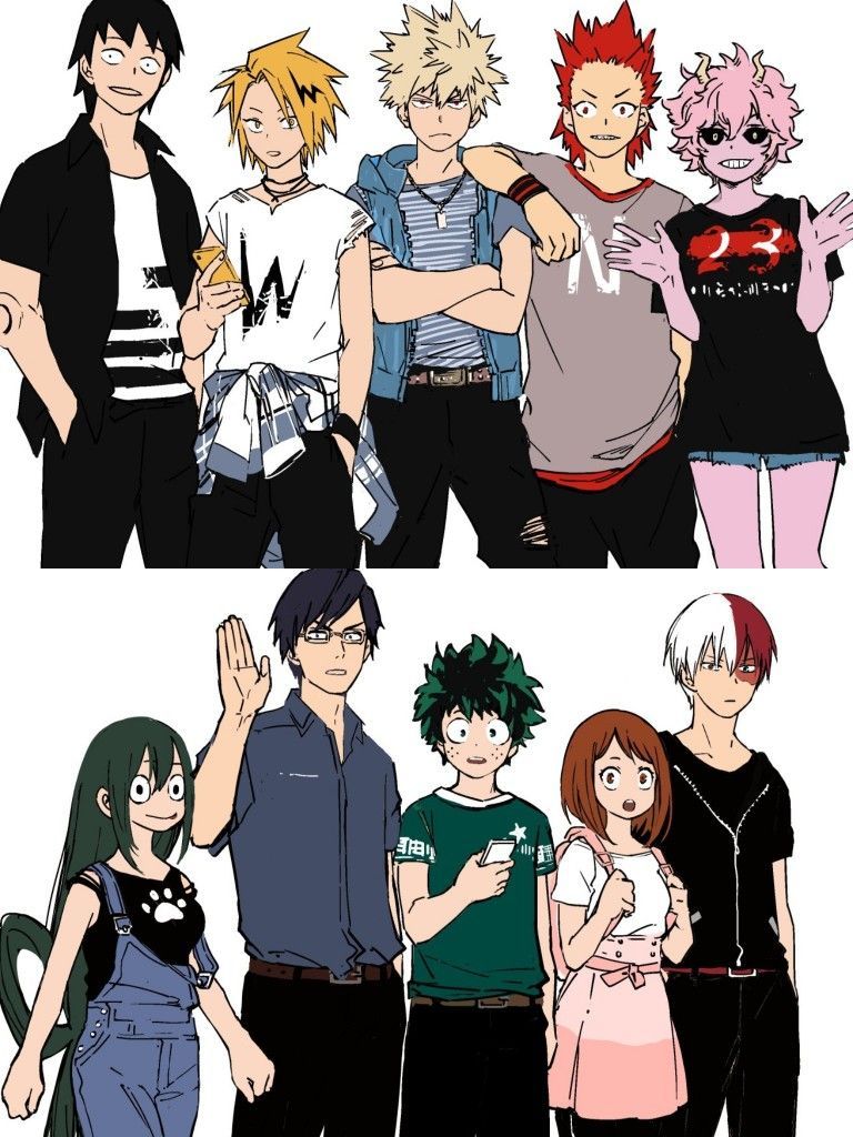 BakuSquad e DekuSquad My Hero Academia, eroi, 768x1024 Full HD Verticale, iPhone