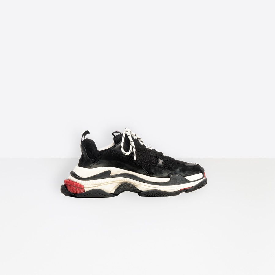 Sneaker Balenciaga Triple S nera, 900x900 HD, PC Desktop