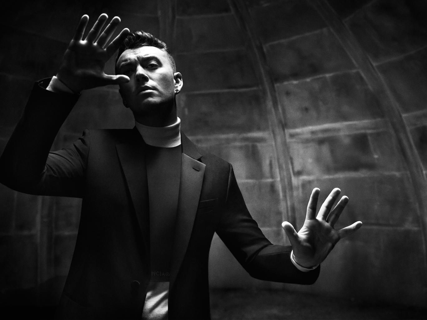 Sam Smith bianco e nero, 1368x1026 HD, Notebook Gaming